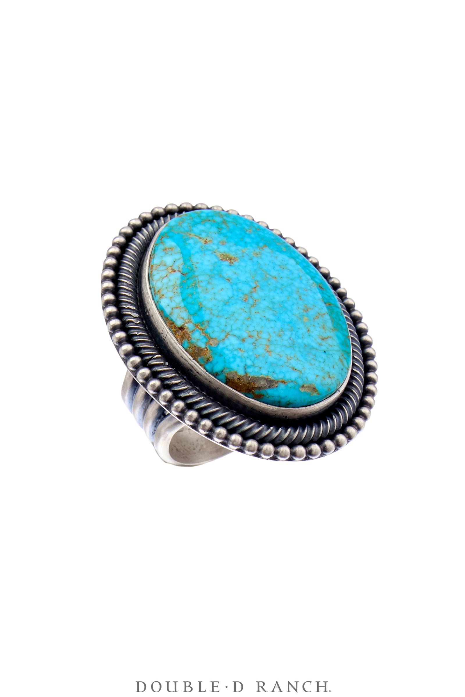 Ring, Natural Stone, Turquoise, Light Matrix, Hallmark, Contemporary, 1799