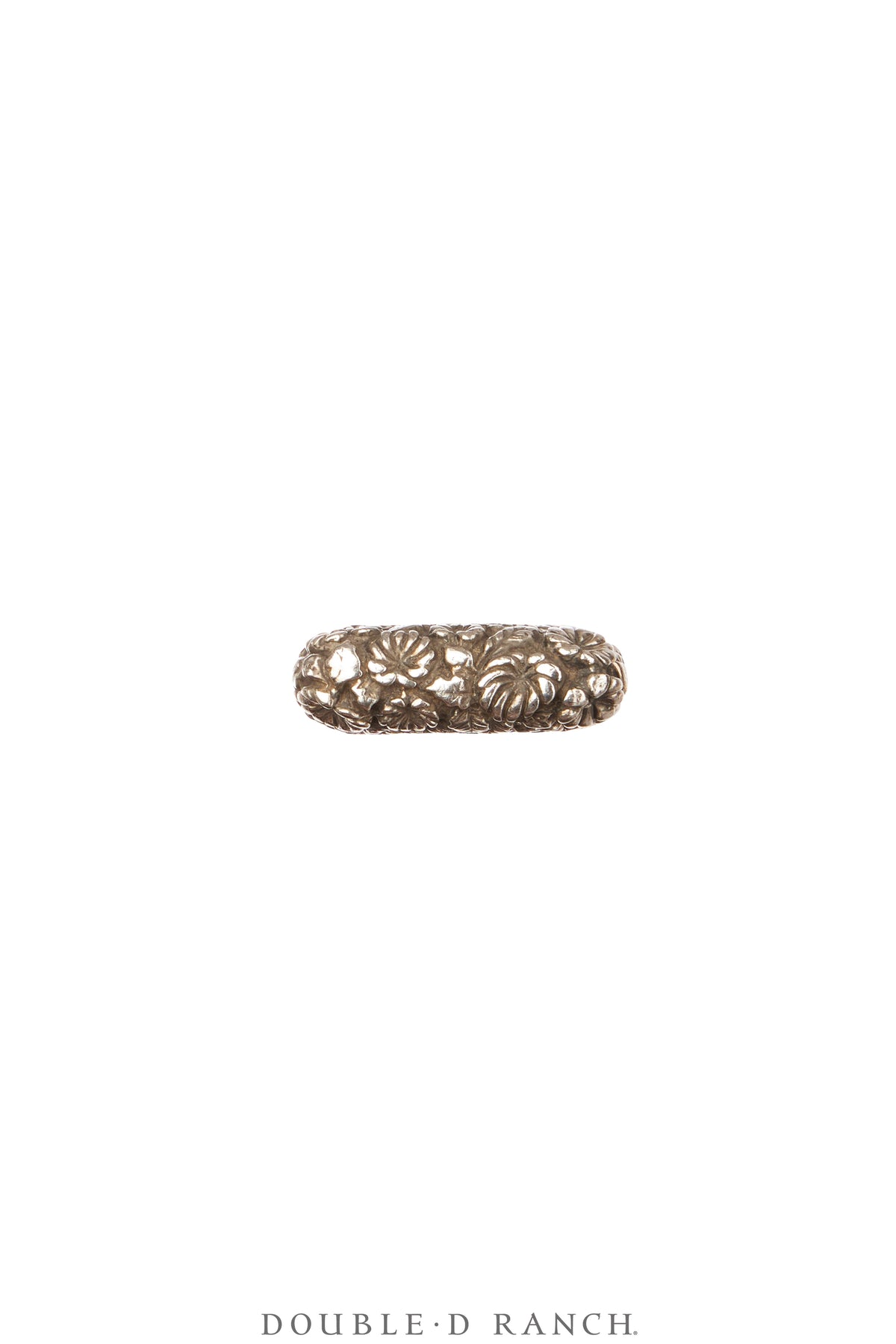 Ring, Dian Malouf, Stacker, Sterling Silver, Floral Buds, Hallmark, Contemporary, 1815