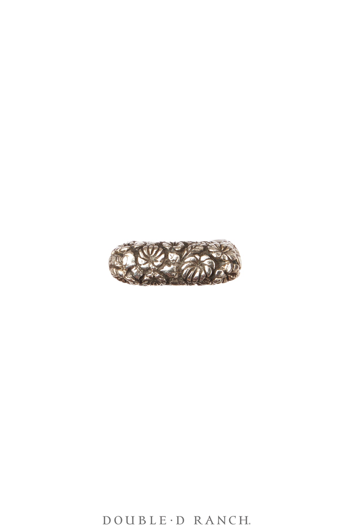 Ring, Dian Malouf, Stacker, Sterling Silver, Floral Buds, Hallmark, Contemporary, 1815