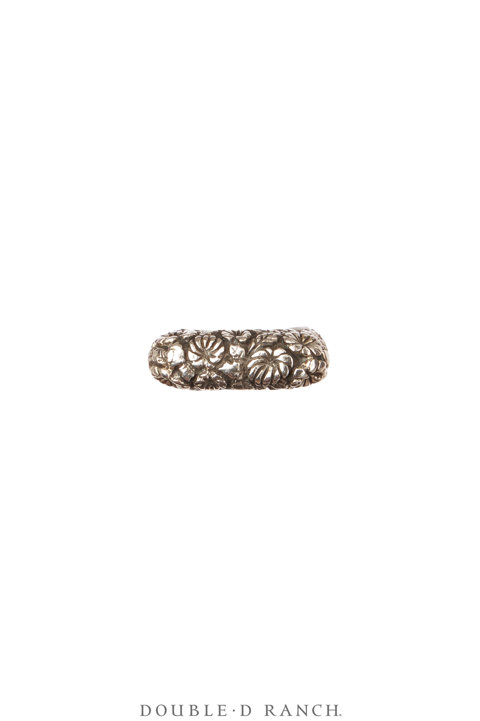 Ring, Dian Malouf, Stacker, Sterling Silver, Floral Buds, Hallmark, Contemporary, 1815