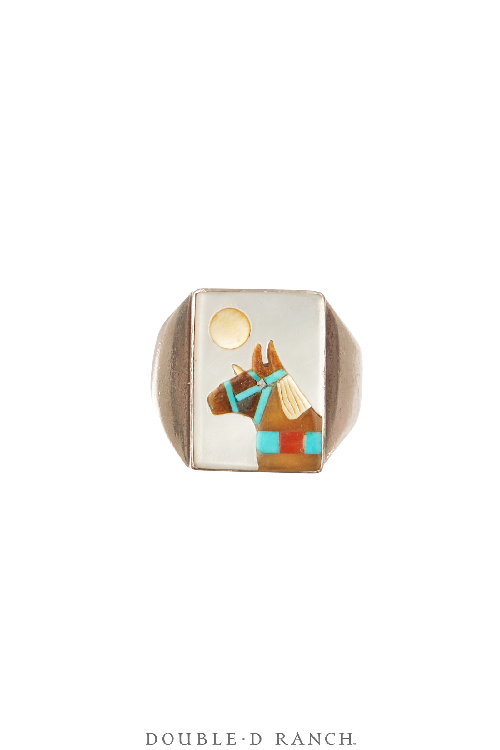 Ring, Inlay, Mixed Stones, Bobby Concho, Vintage 8, 1821