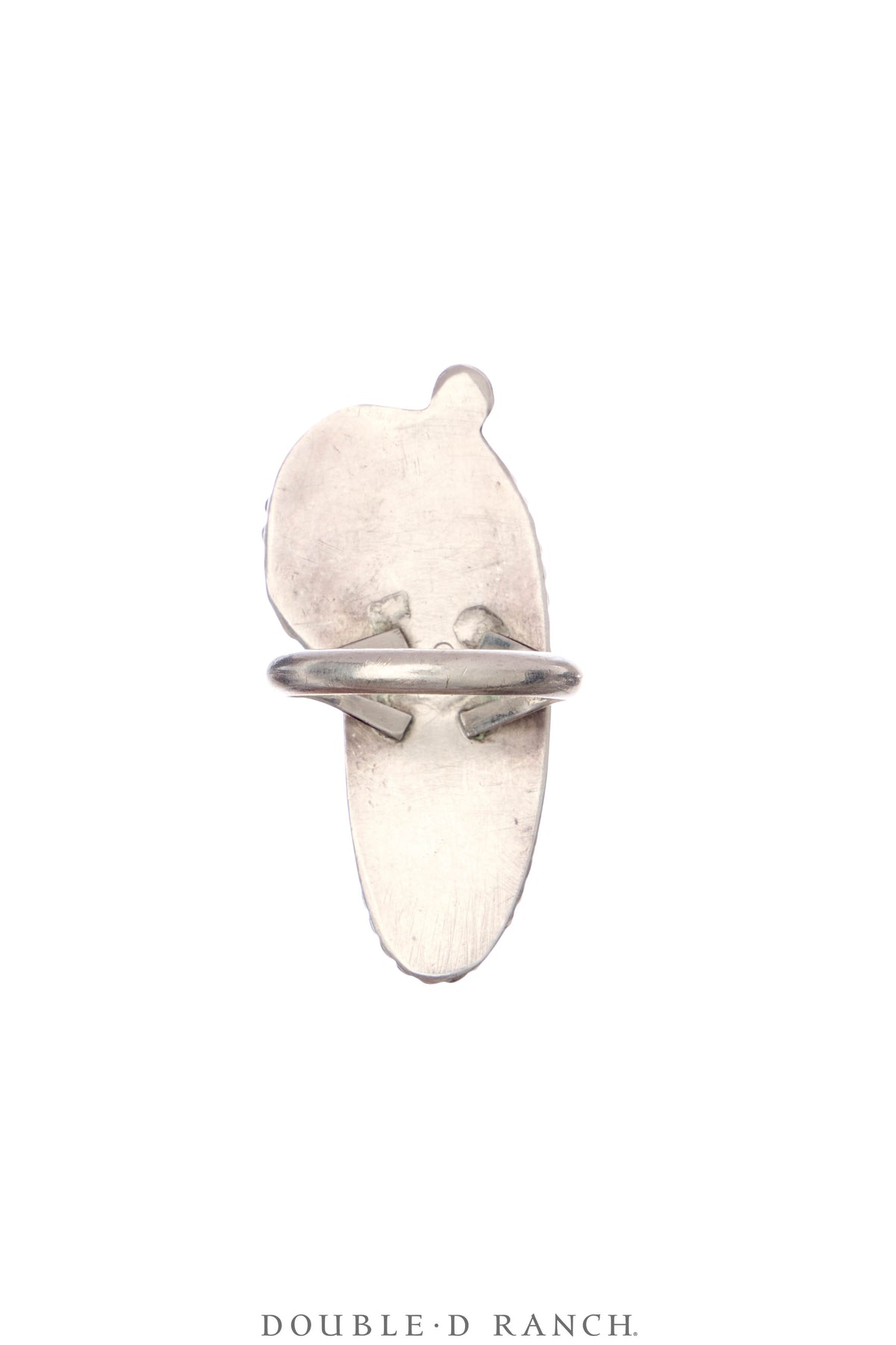 Ring, Natural Stone, Onyx, Feather Appliqué, Hallmark, Vintage, 1849