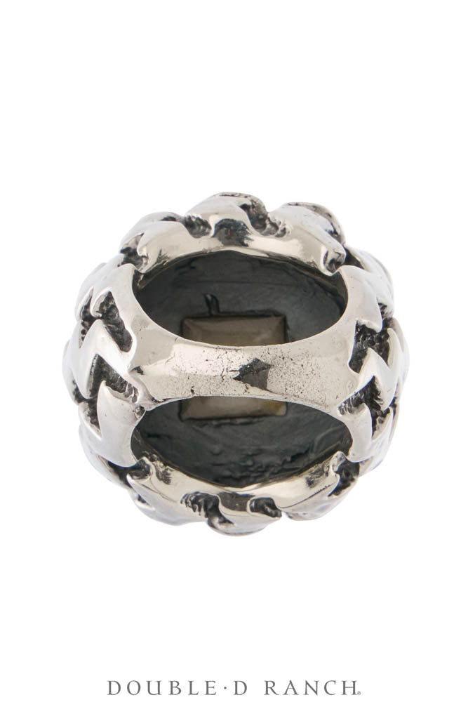 Ring, Dian Malouf, Statement, Railroad China, Union Jack, Hallmark, Contemporary, 1933