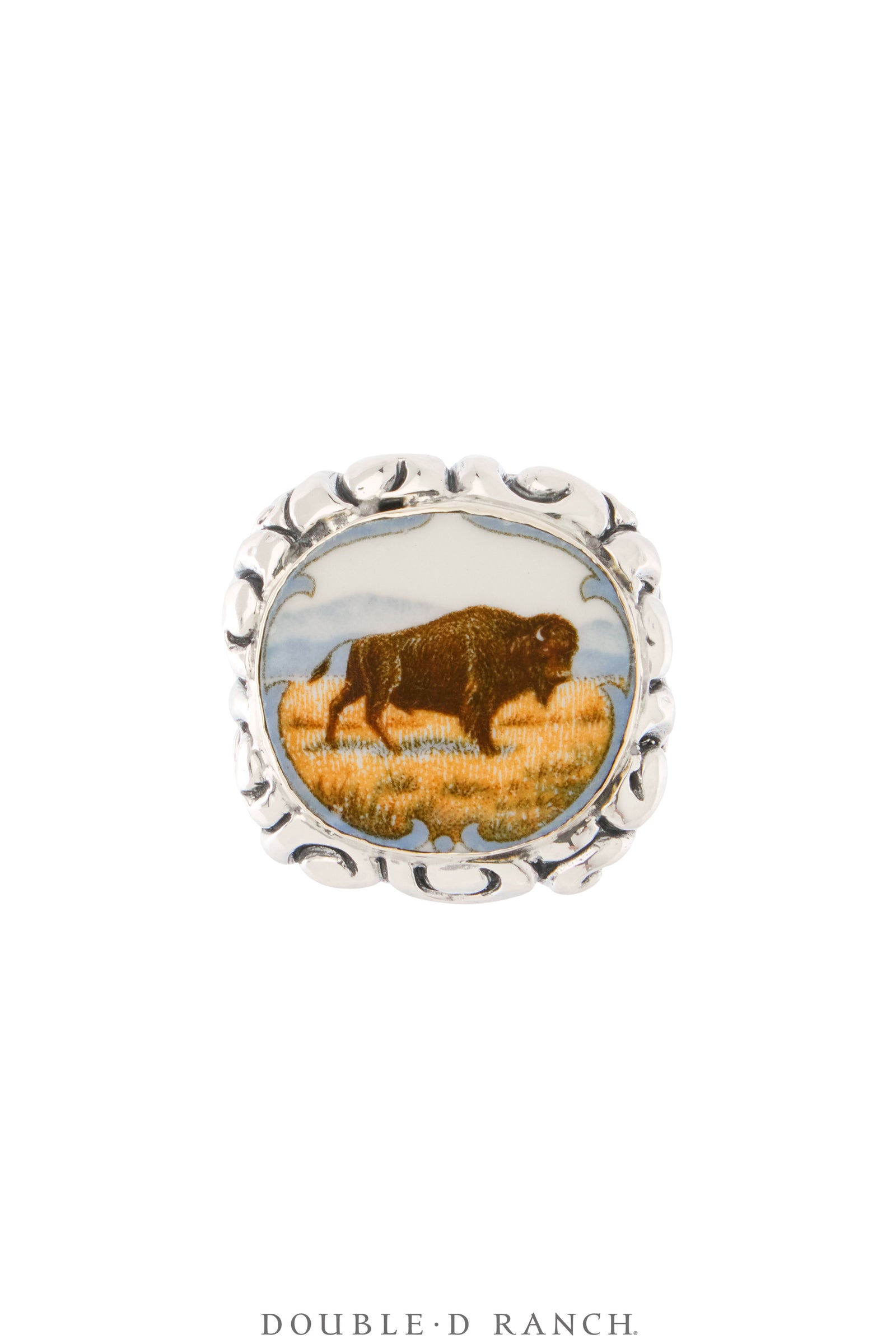Ring, Dian Malouf, Statement, Railroad China, Buffalo, Hallmark, Contemporary, 1935