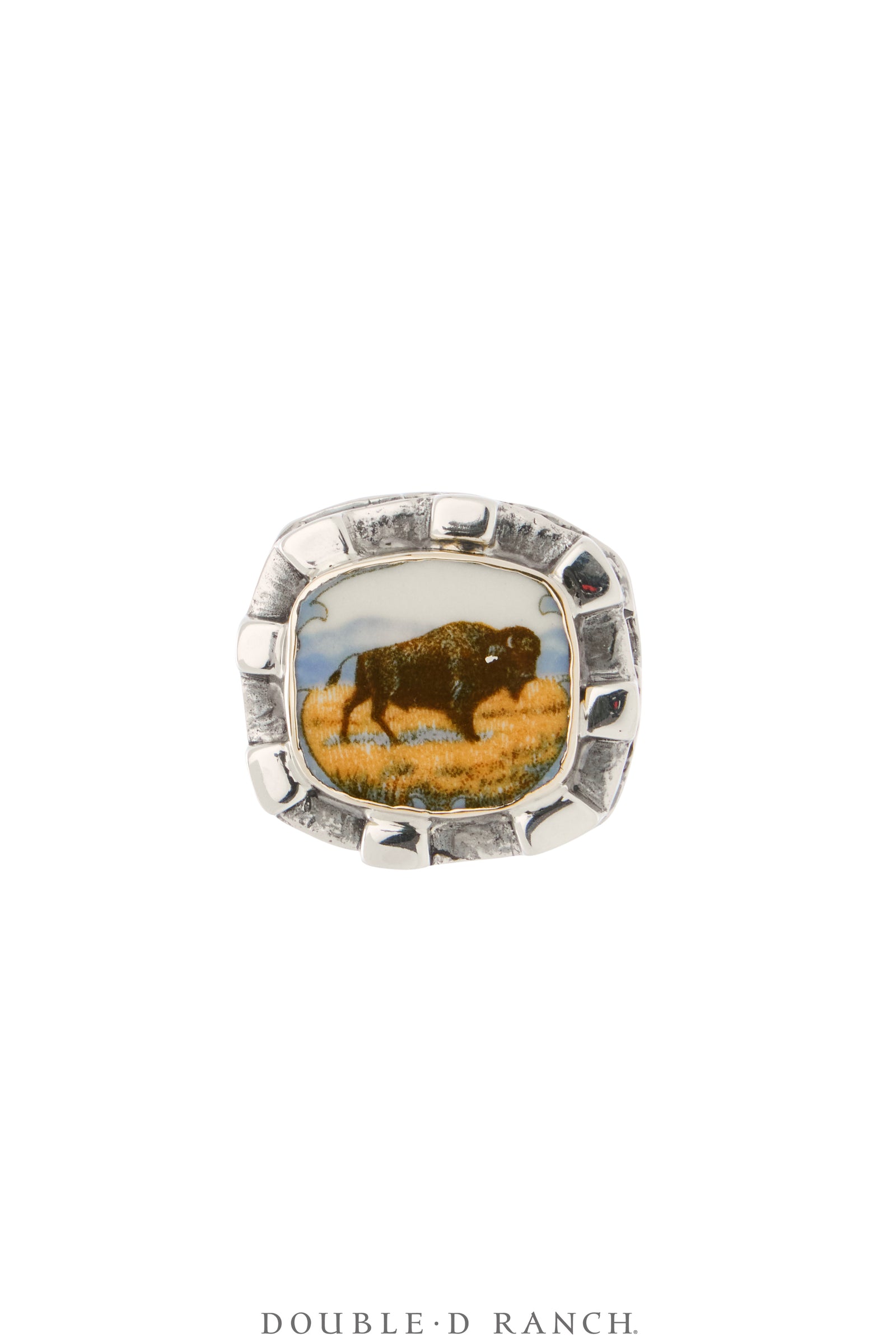 Ring, Dian Malouf, Statement, Railroad China, Buffalo, Hallmark, Contemporary, 1937
