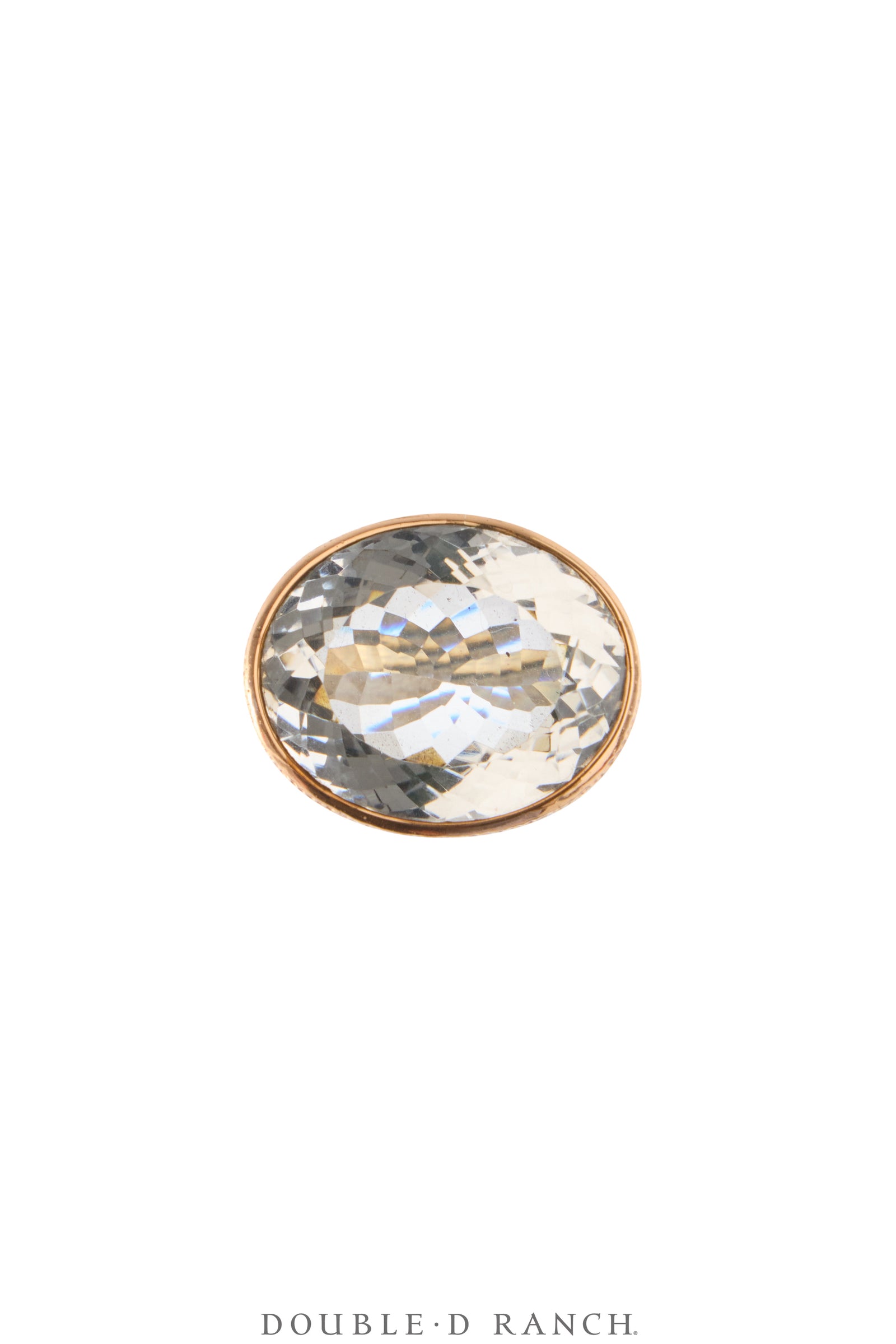 Ring, Clear Topaz, Hammered Bronze, Bora Hallmark, Contemporary, 1945