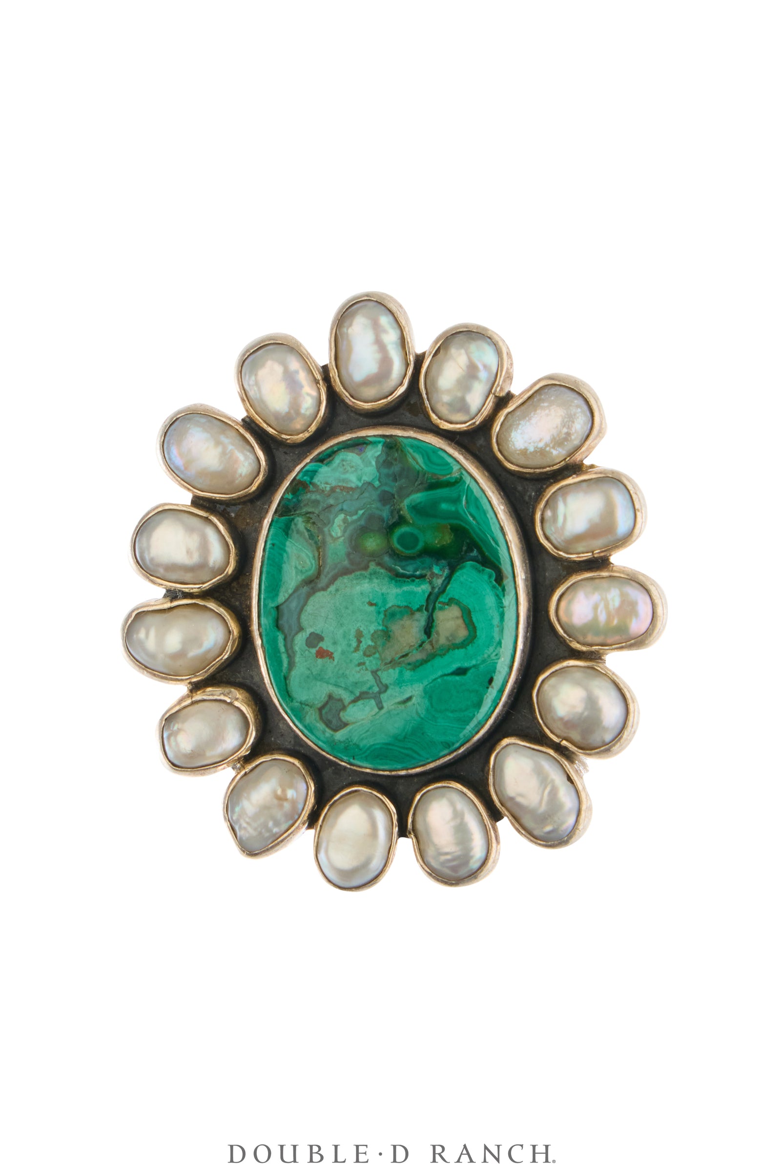 Ring, Federico, Cluster, Turquoise, Mother of Pearl, Hallmark, Contemporary, 1960