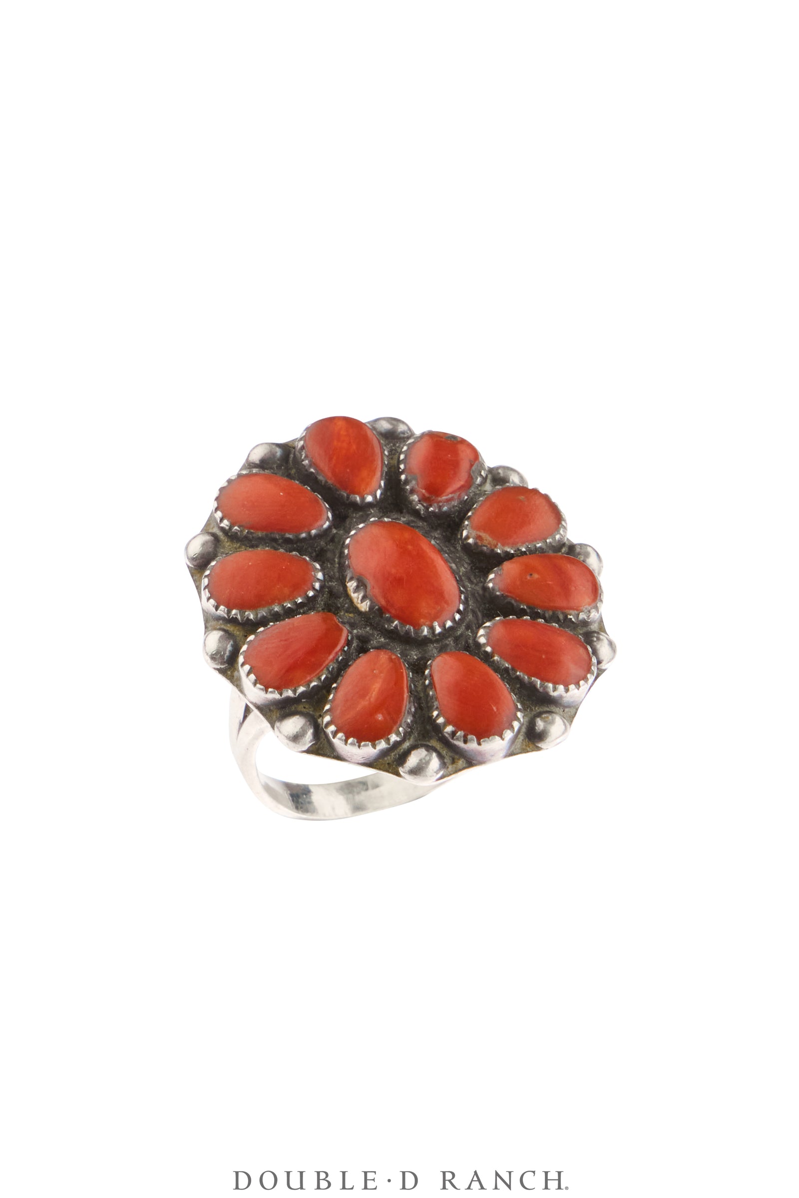 Ring, Cluster, Coral, Hallmark, Vintage, 1961