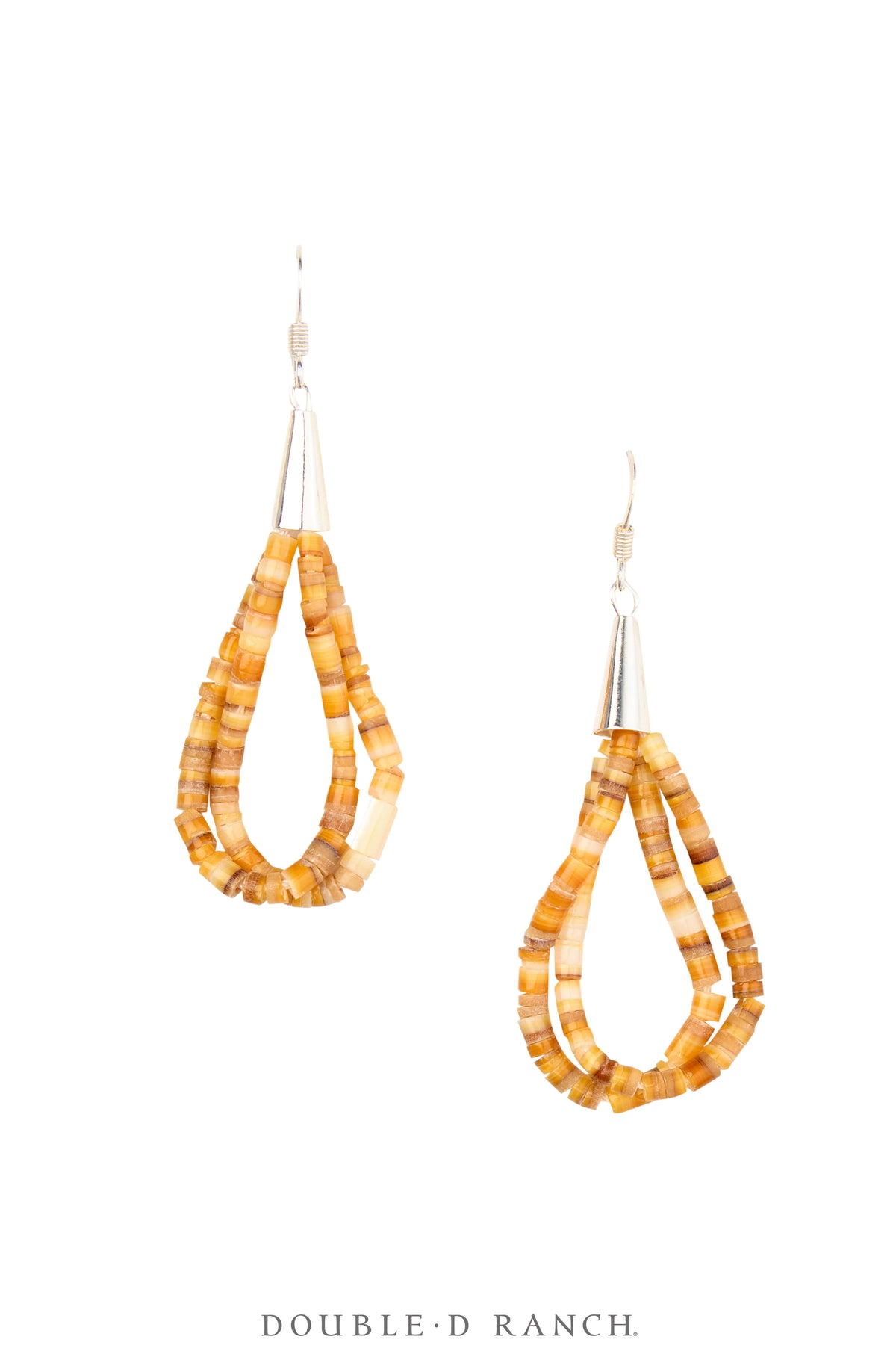 Necklace, Natural Stone, Heishi, Gold Lip Shell, 5 Strand with Earrings, 18," Artisan, Contemporary, 3539