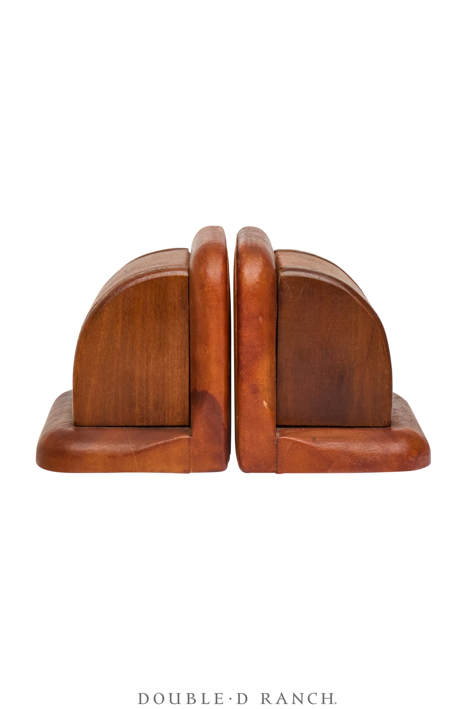 Miscellaneous, Bookends, Western Brands, Wood, Vintage, 1236