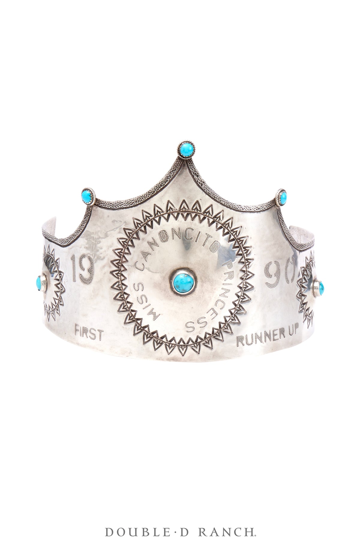 Miscellaneous, Crown, Turquoise, "Miss Canoncito Princess 1990 First Runner Up," Hallmark, Vintage, 1145