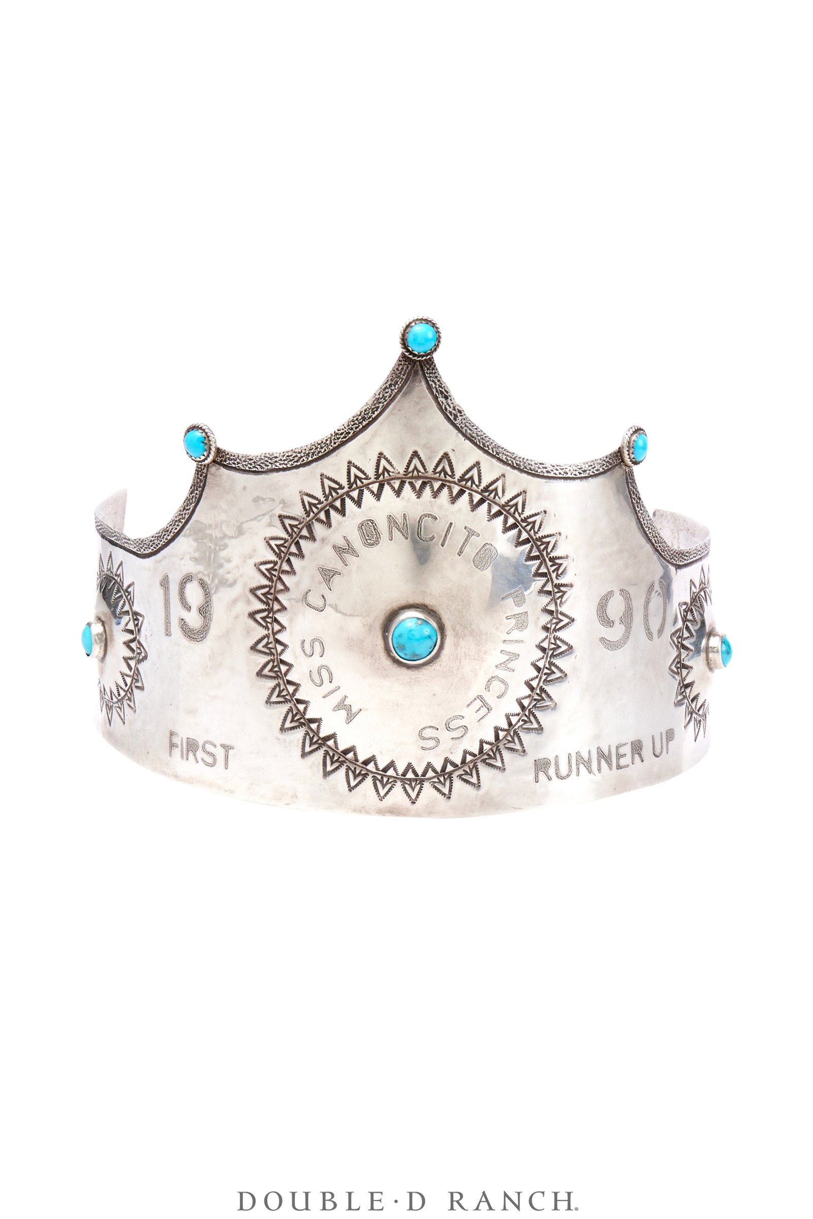 Miscellaneous, Crown, Turquoise, "Miss Canoncito Princess 1990 First Runner Up," Hallmark, Vintage, 1145