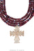 Necklace, Natural Stone, Purple Spiny Oyster With Cross Pendant, Navajo, Contemporary, 3418