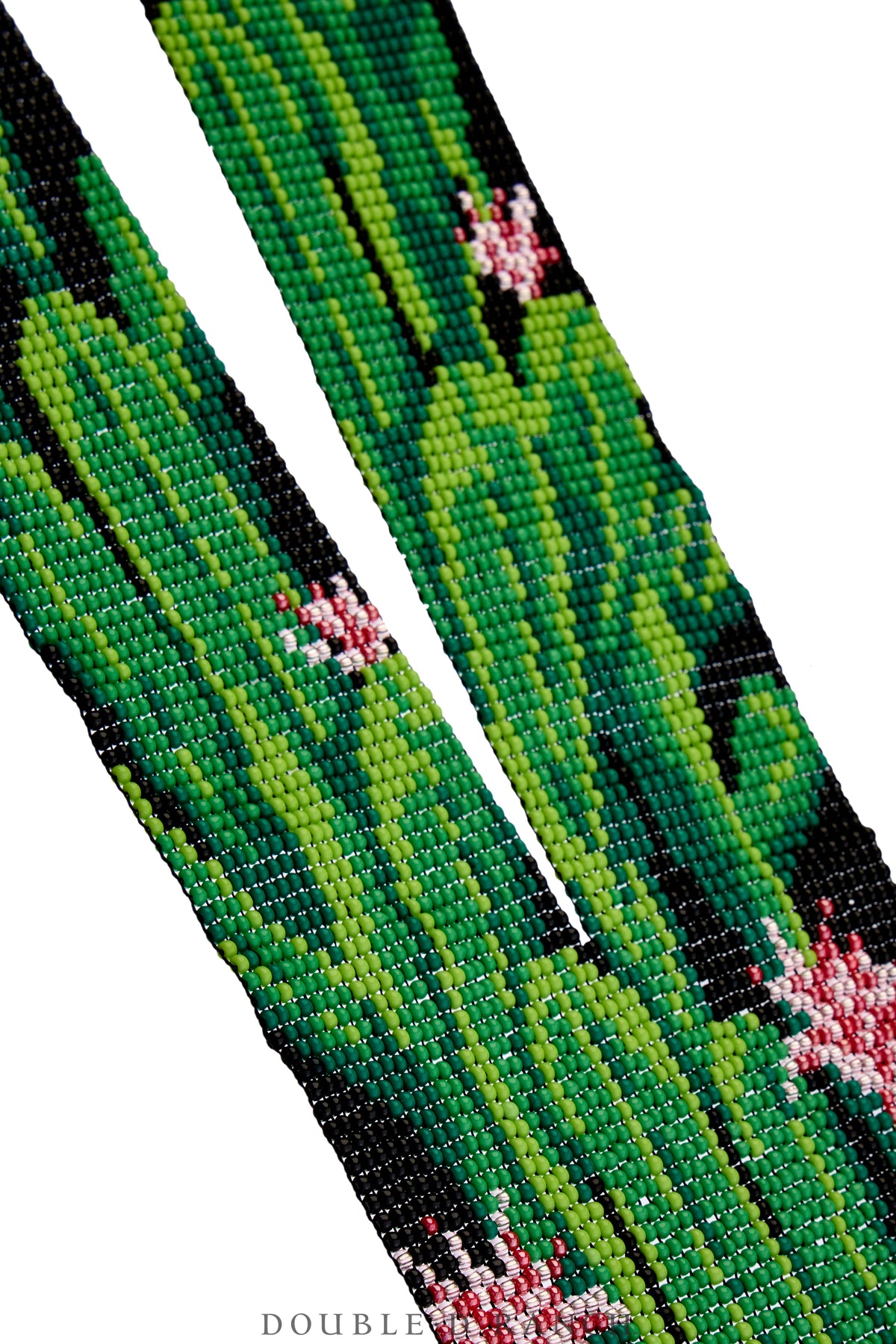 Necklace, Woven Bead, Glass, Cactus Motif, Contemporary, 3591