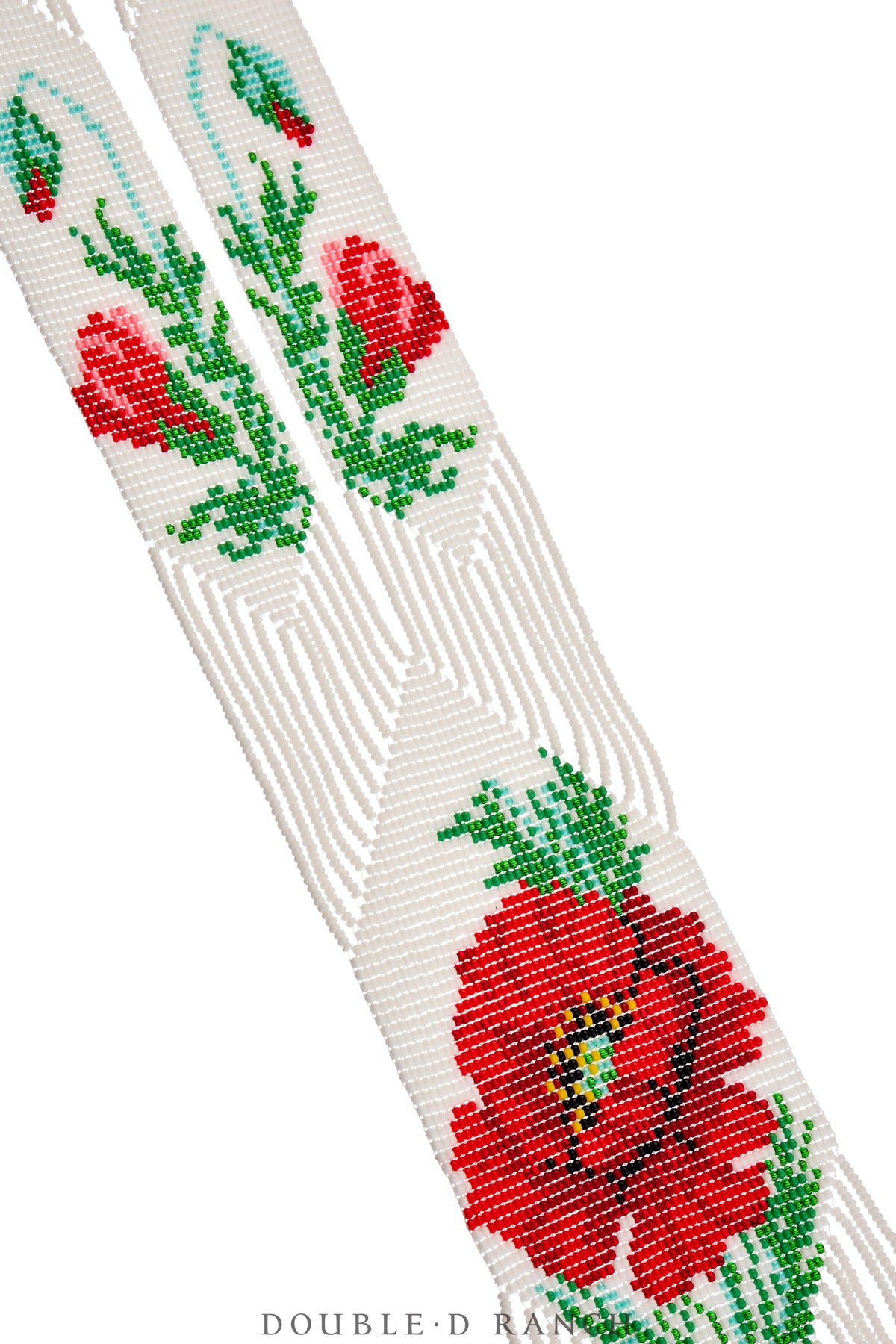 Necklace, Woven Bead, Glass, Floral, Contemporary, 3595