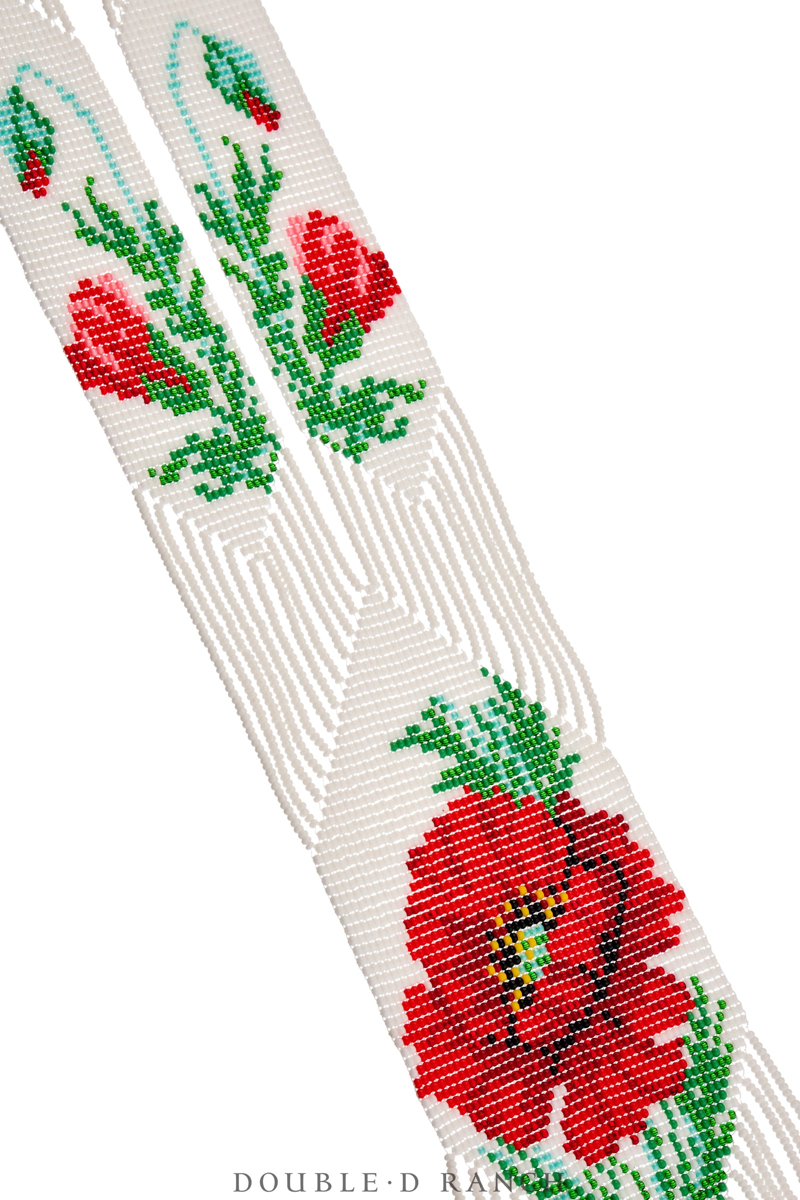 Necklace, Woven Bead, Glass, Floral, Contemporary, 3595