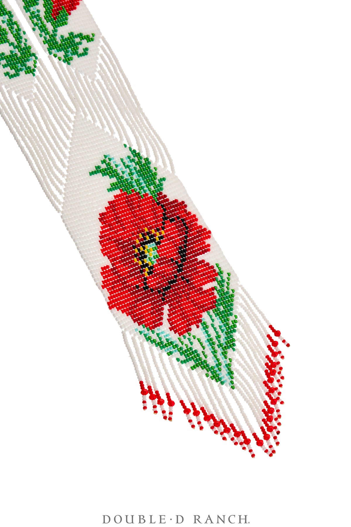 Necklace, Woven Bead, Glass, Floral, Contemporary, 3595