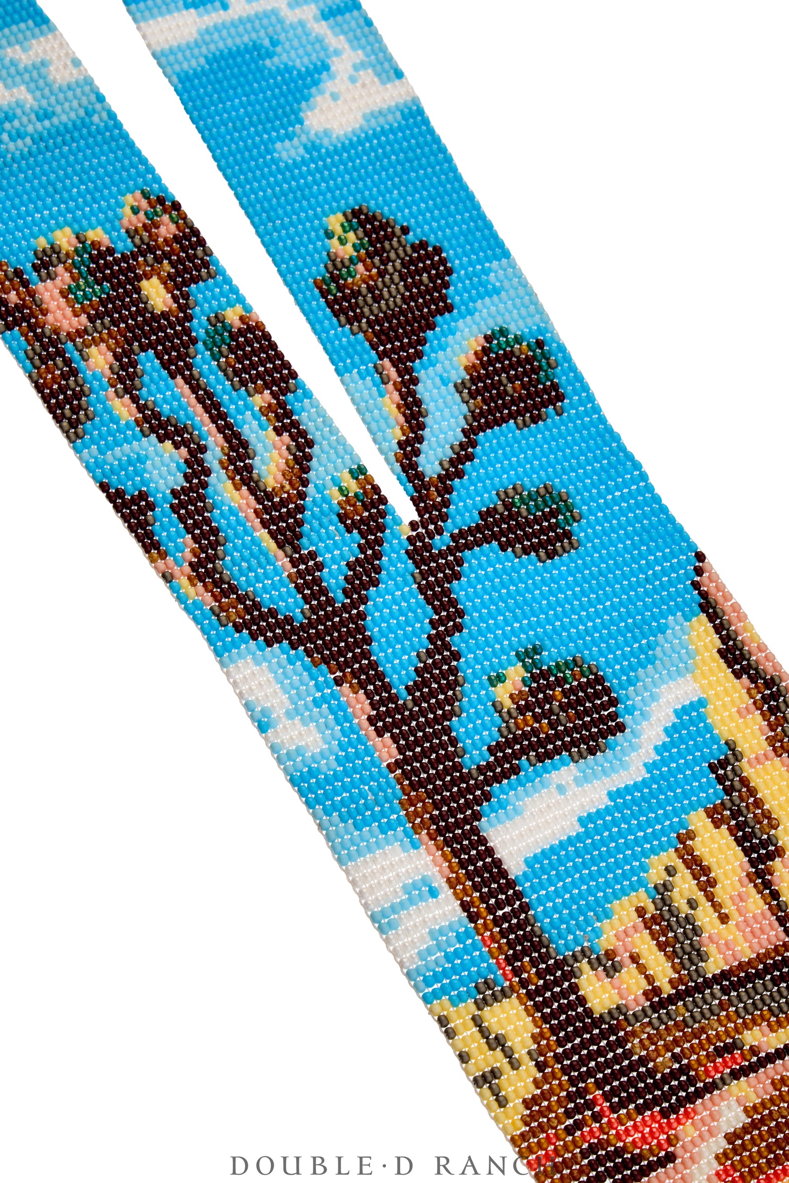 Necklace, Woven Bead, Glass, Joshua Tree Motif, Contemporary, 3598