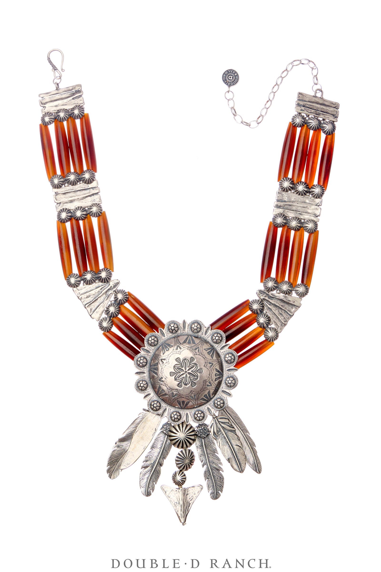 Necklace, Mummy's Bundle, by Double D Ranch, Nokomis, Collar, Feathers, 101