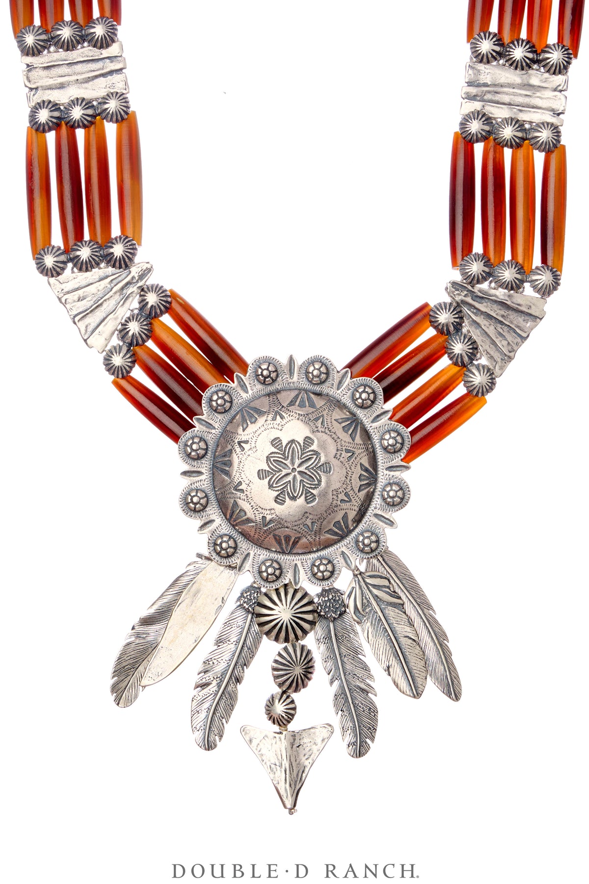 Necklace, Mummy's Bundle, by Double D Ranch, Nokomis, Collar, Feathers, 101