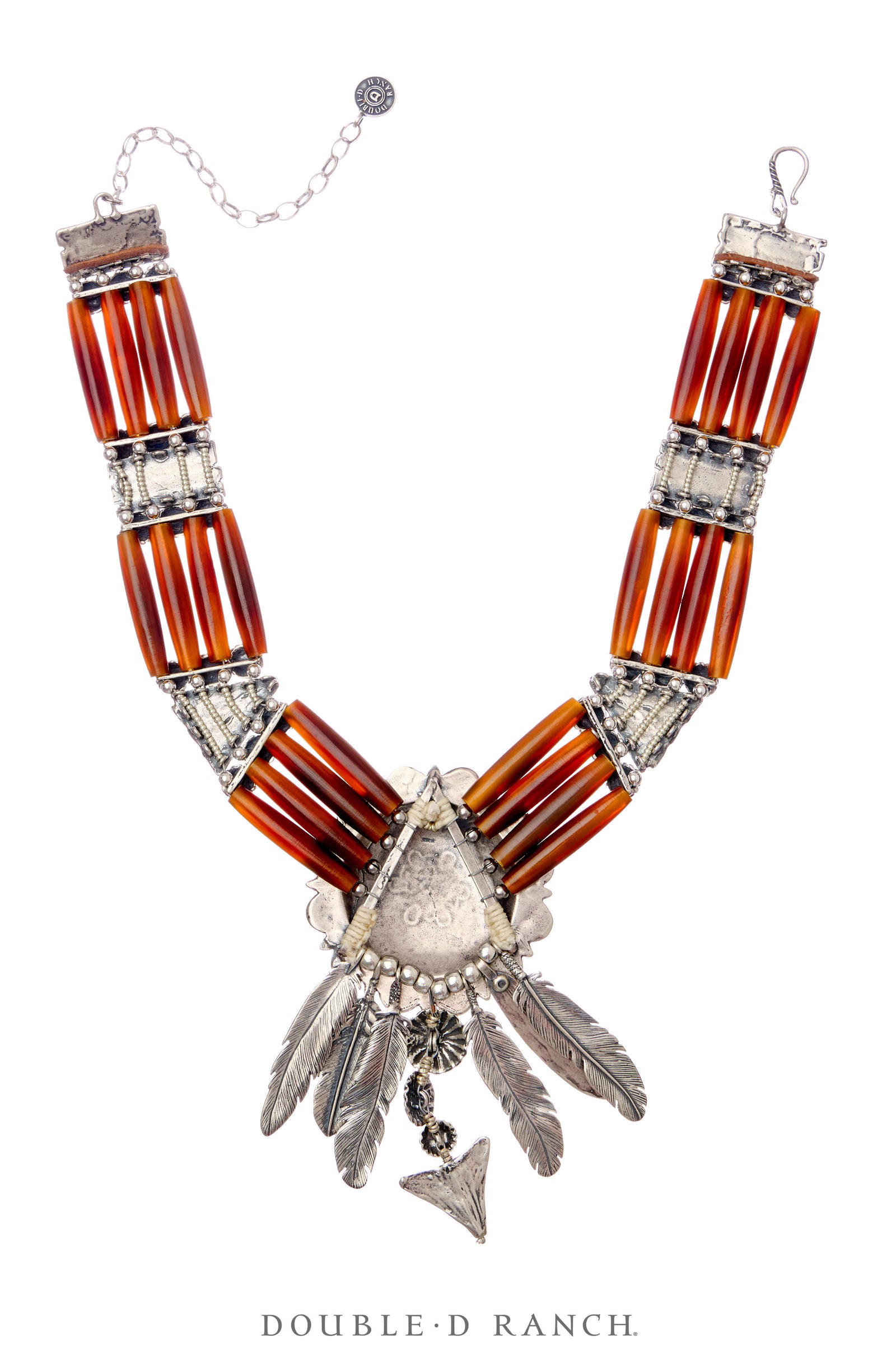 Necklace, Mummy's Bundle, by Double D Ranch, Nokomis, Collar, Feathers, 101