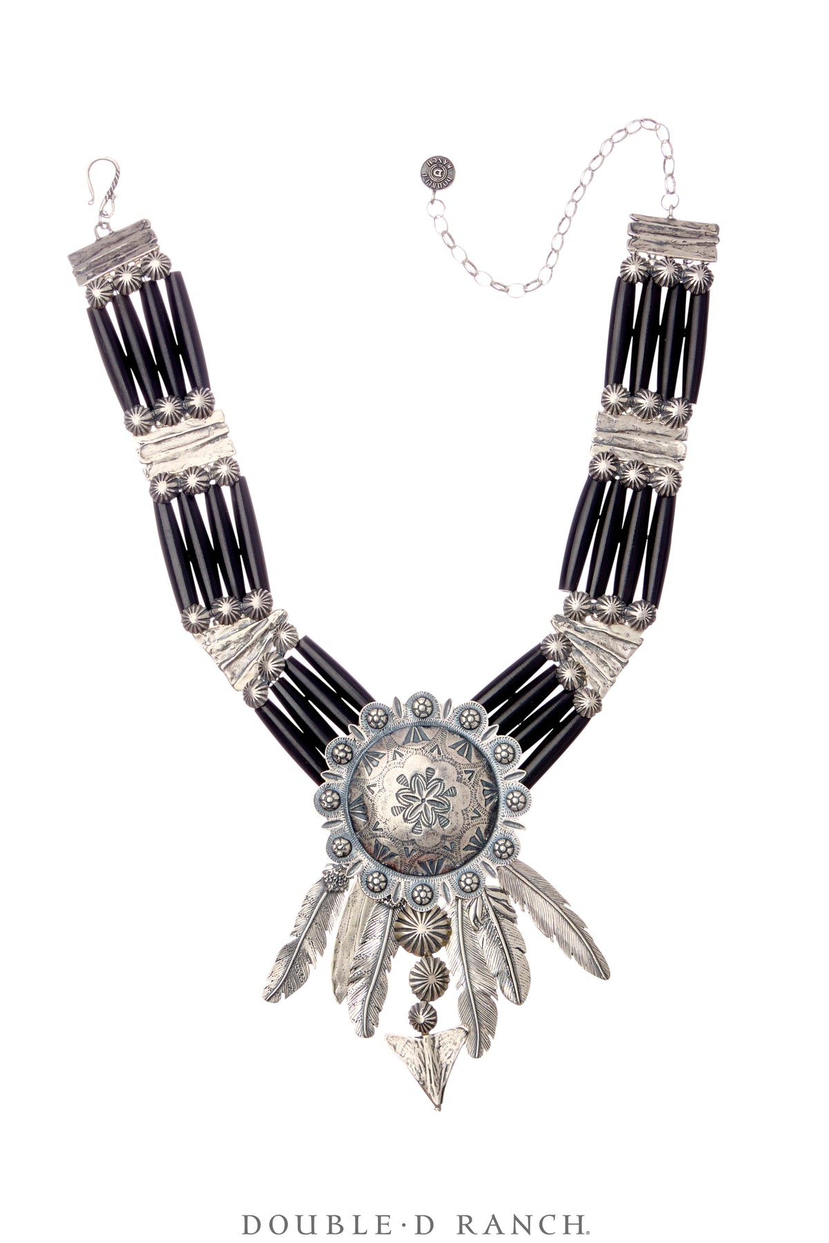 Necklace, Mummy's Bundle, by Double D Ranch, Nokomis, Collar, Feathers, 102