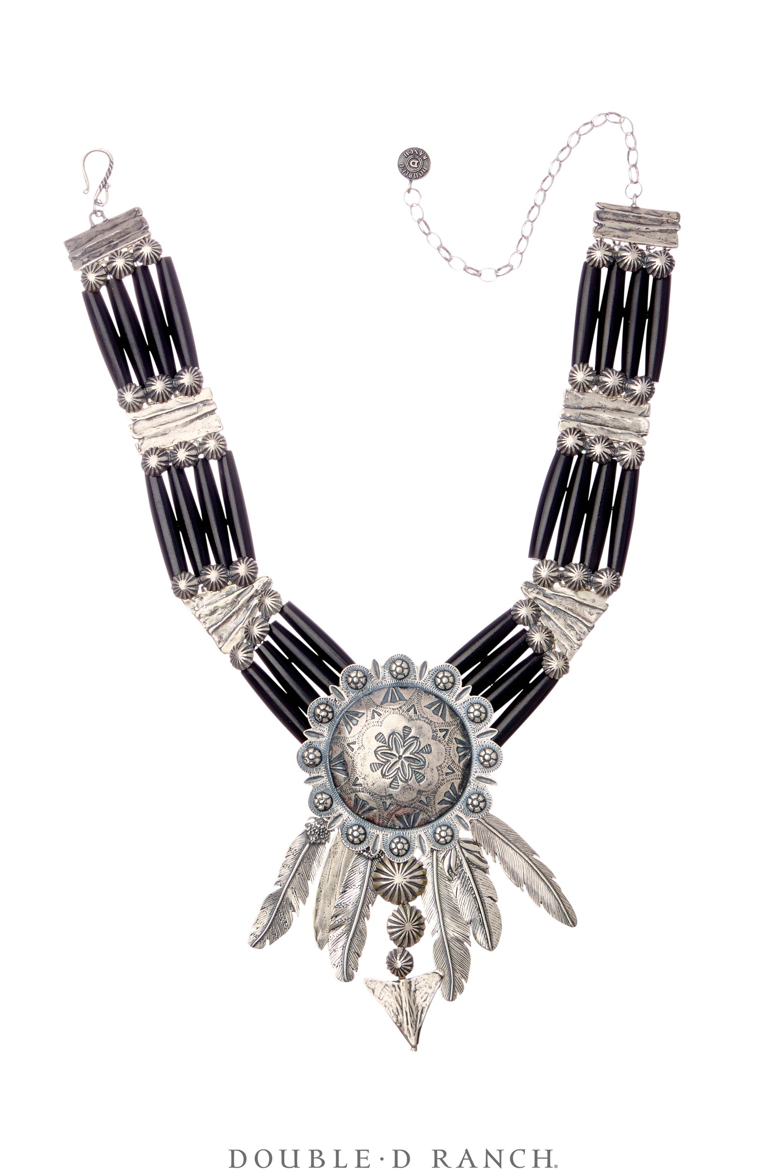 Necklace, Mummy's Bundle, by Double D Ranch, Nokomis, Collar, Feathers, 102
