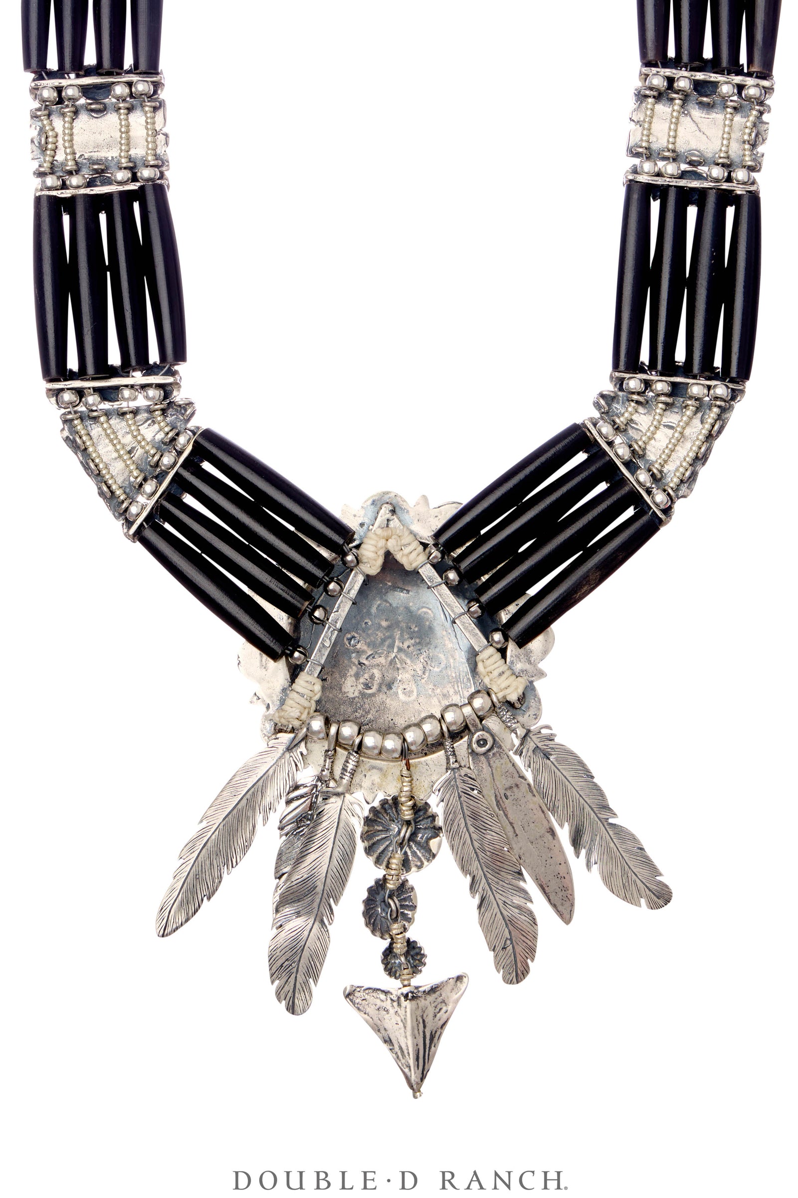 Necklace, Mummy's Bundle, by Double D Ranch, Nokomis, Collar, Feathers, 102