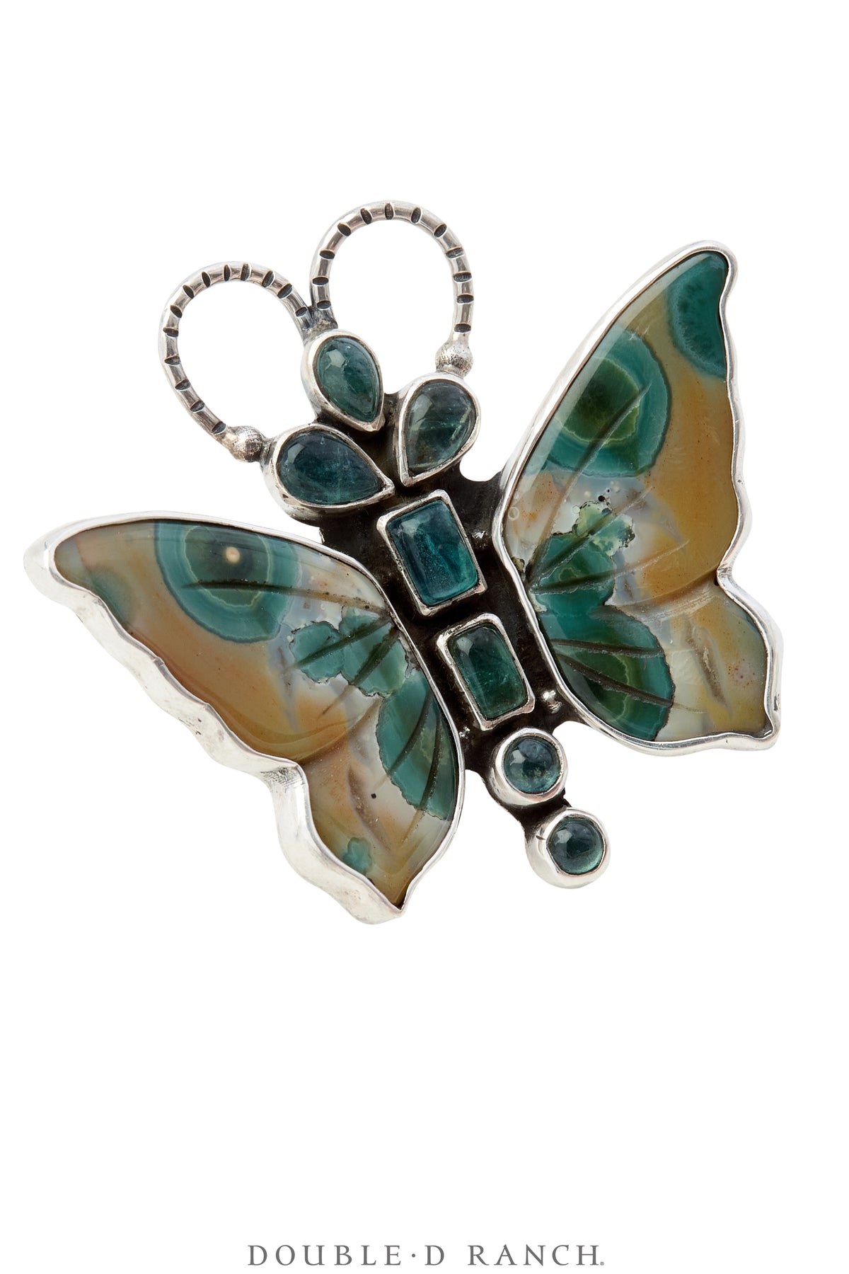 Ring, Novelty, Ocean Jasper, Butterfly, Hallmark, Contemporary, 1698