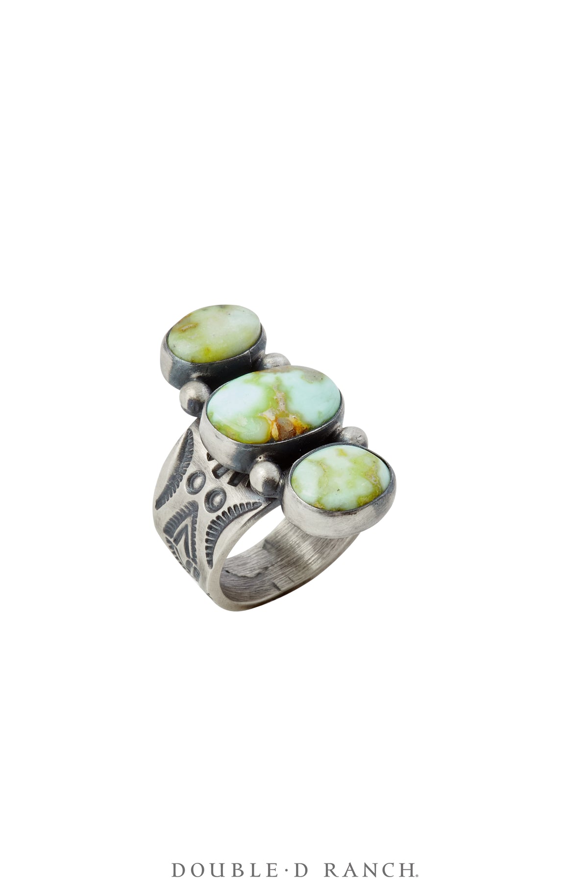 Ring, Cluster, Turquoise, Palomino Mine, Hallmark, Contemporary, 6, 1710