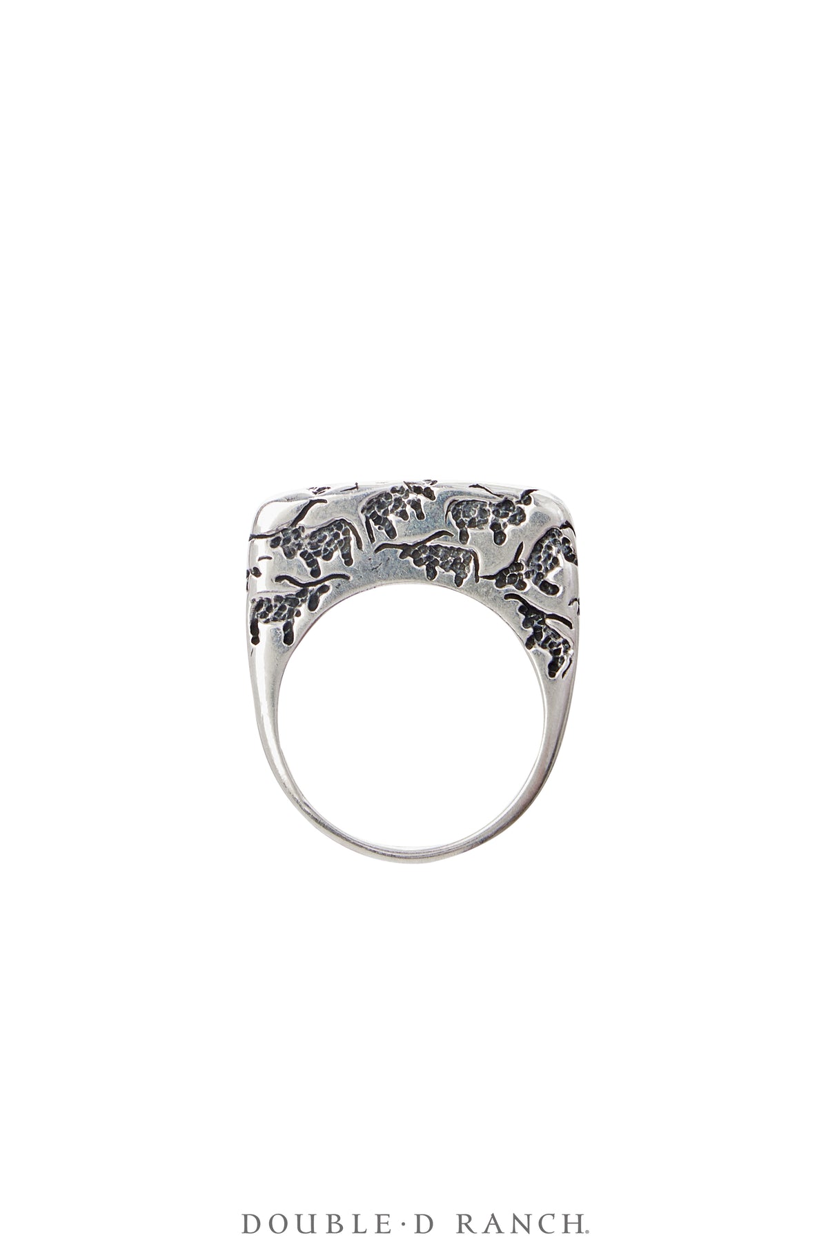 Ring, Dian Malouf, Sterling Silver, Stacker, Hallmark, Contemporary, 1686