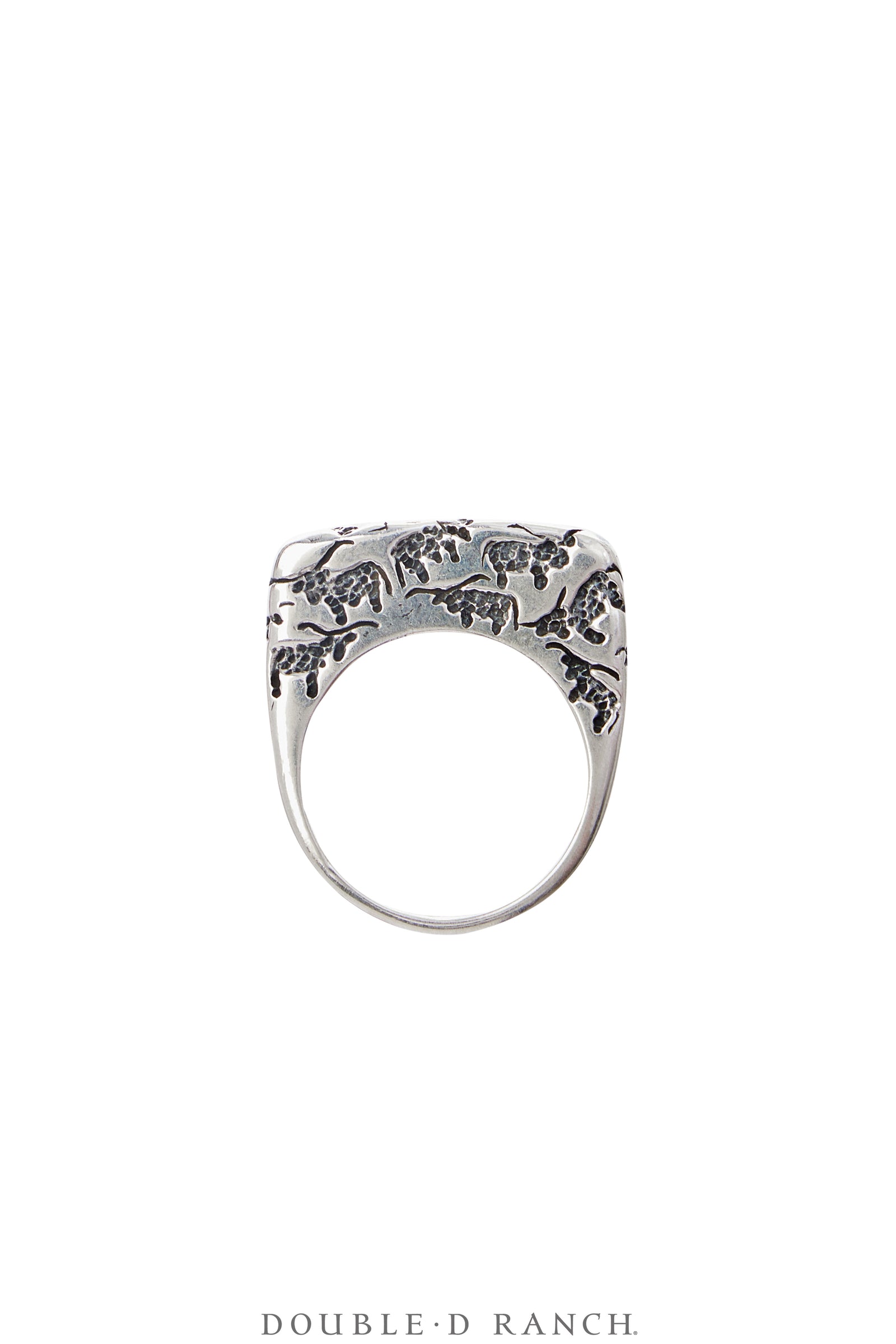 Ring, Dian Malouf, Sterling Silver, Stacker, Hallmark, Contemporary, 1686