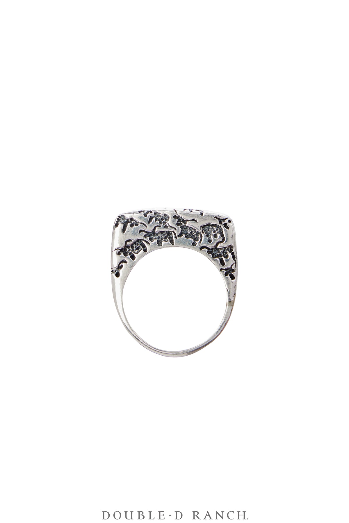 Ring, Dian Malouf, Sterling Silver, Stacker, Hallmark, Contemporary, 1686