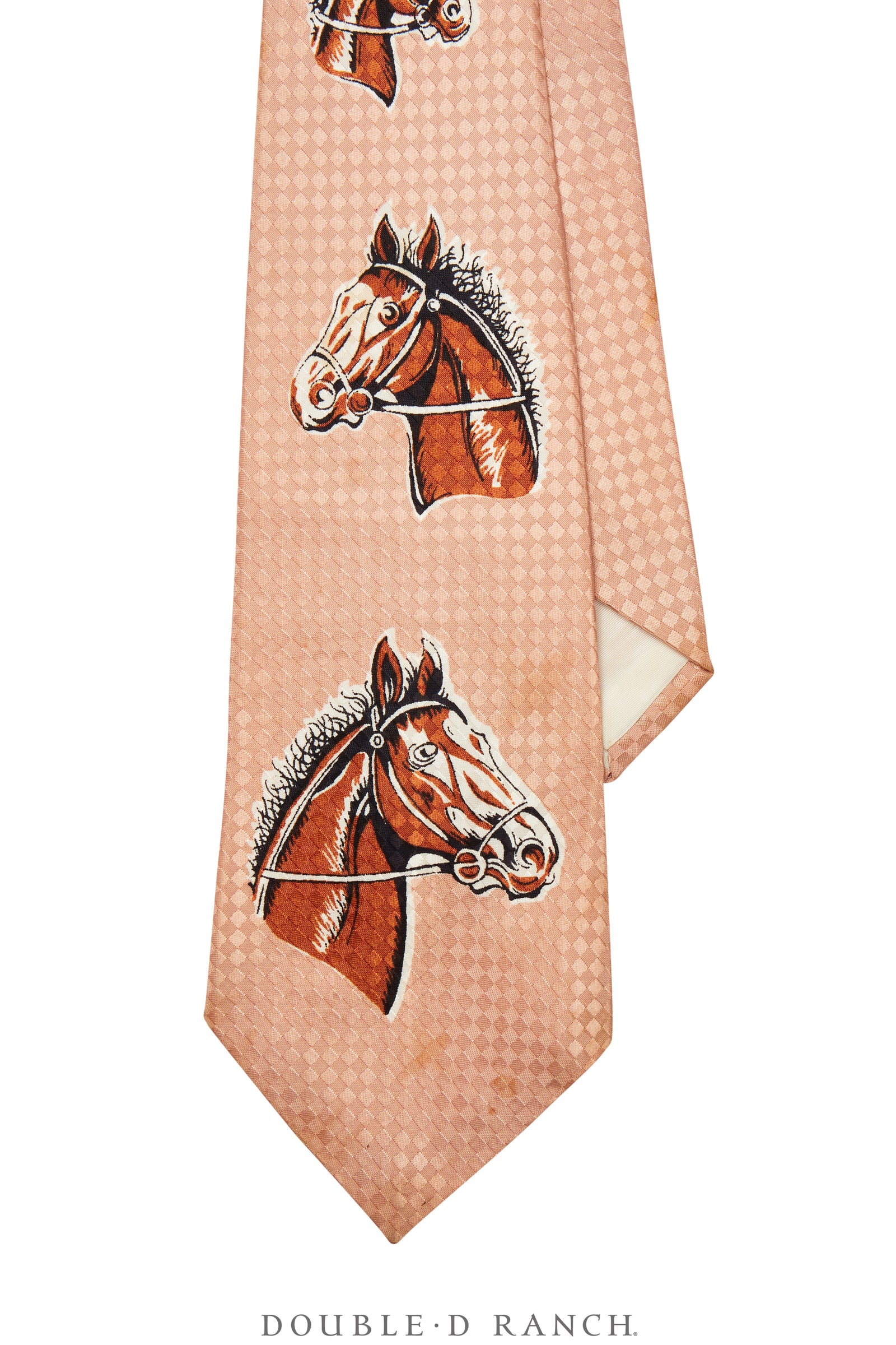 Miscellaneous, Necktie, Printed, Horses, Vintage, ‘50's 1130