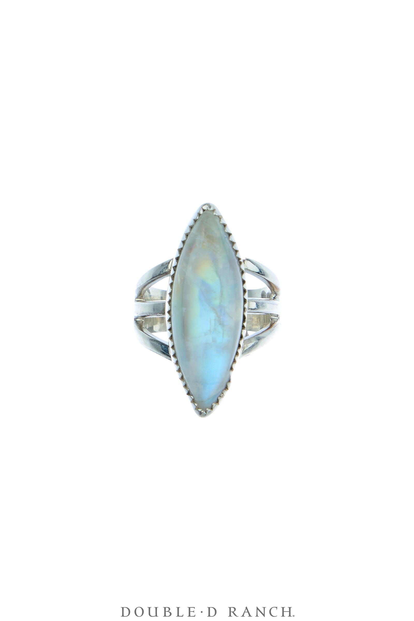 Ring, Faceted Jewel, Rainbow Moonstone,  Artisan, Contemporary, 2007