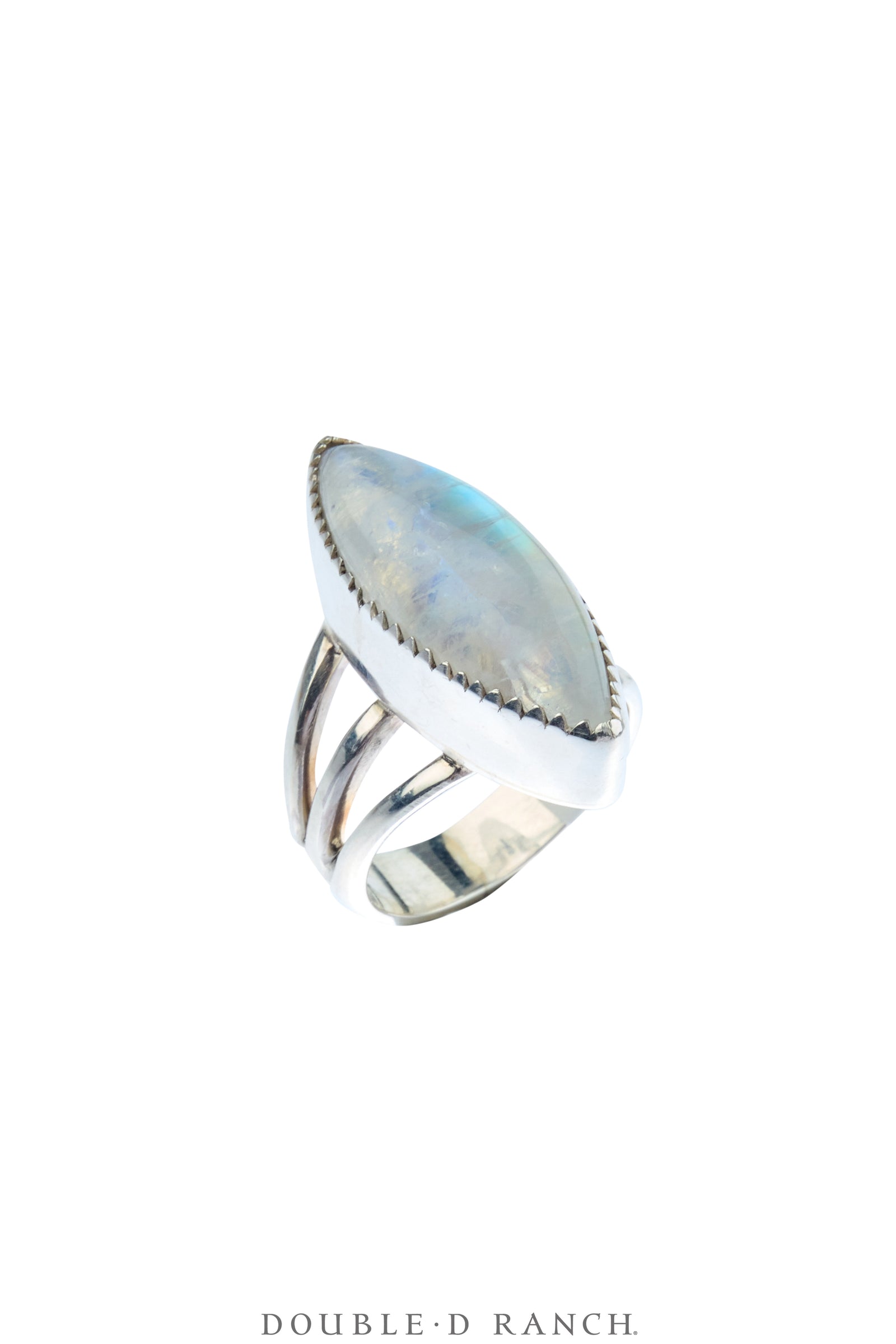 Ring, Faceted Jewel, Rainbow Moonstone,  Artisan, Contemporary, 2007