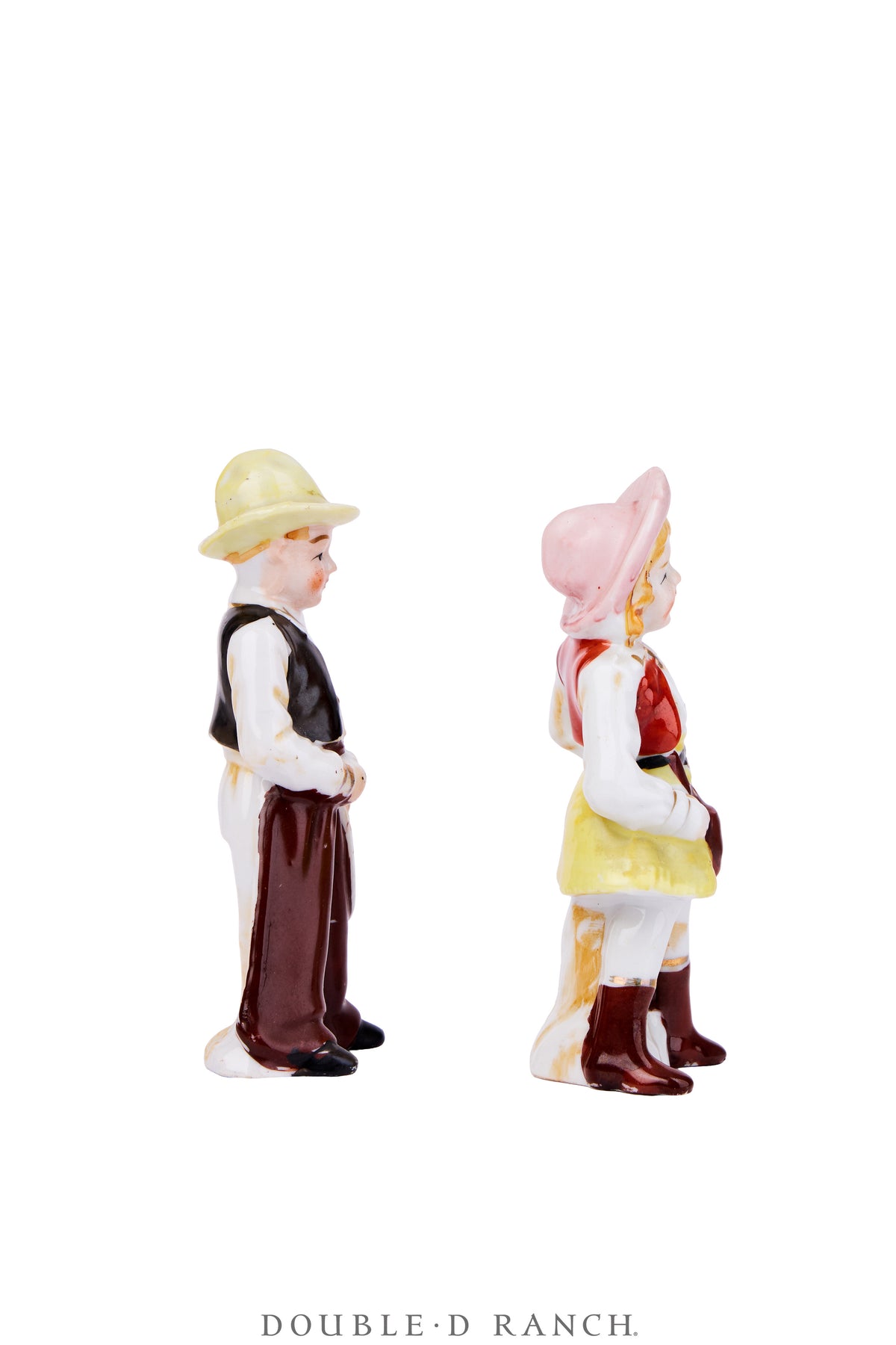 Miscellaneous, Tschoskys, Porcelain, Cowboy & Cowgirl Pair, 5 1/2" Vintage ‘50s, 1389