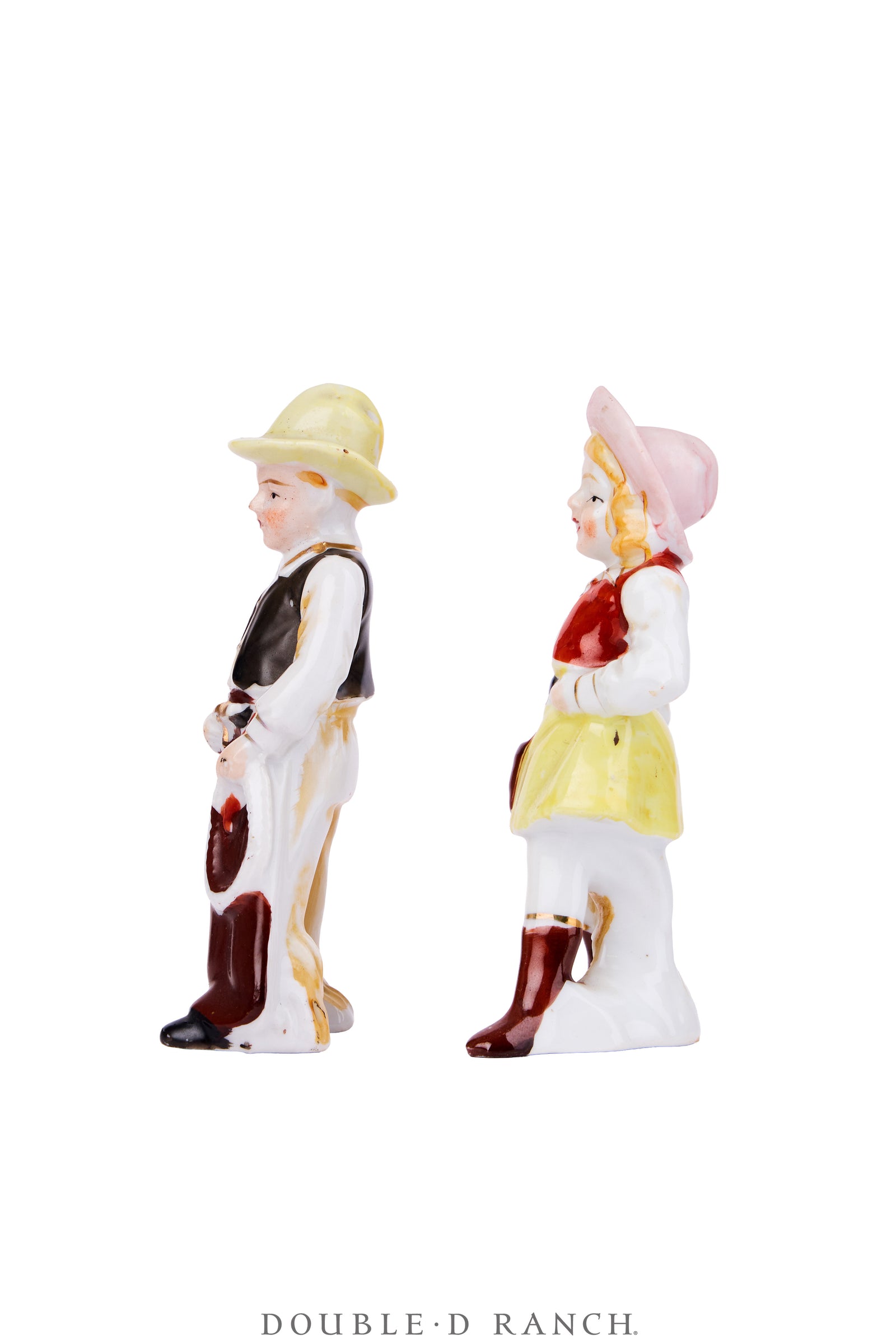 Miscellaneous, Tschoskys, Porcelain, Cowboy & Cowgirl Pair, 5 1/2" Vintage ‘50s, 1389