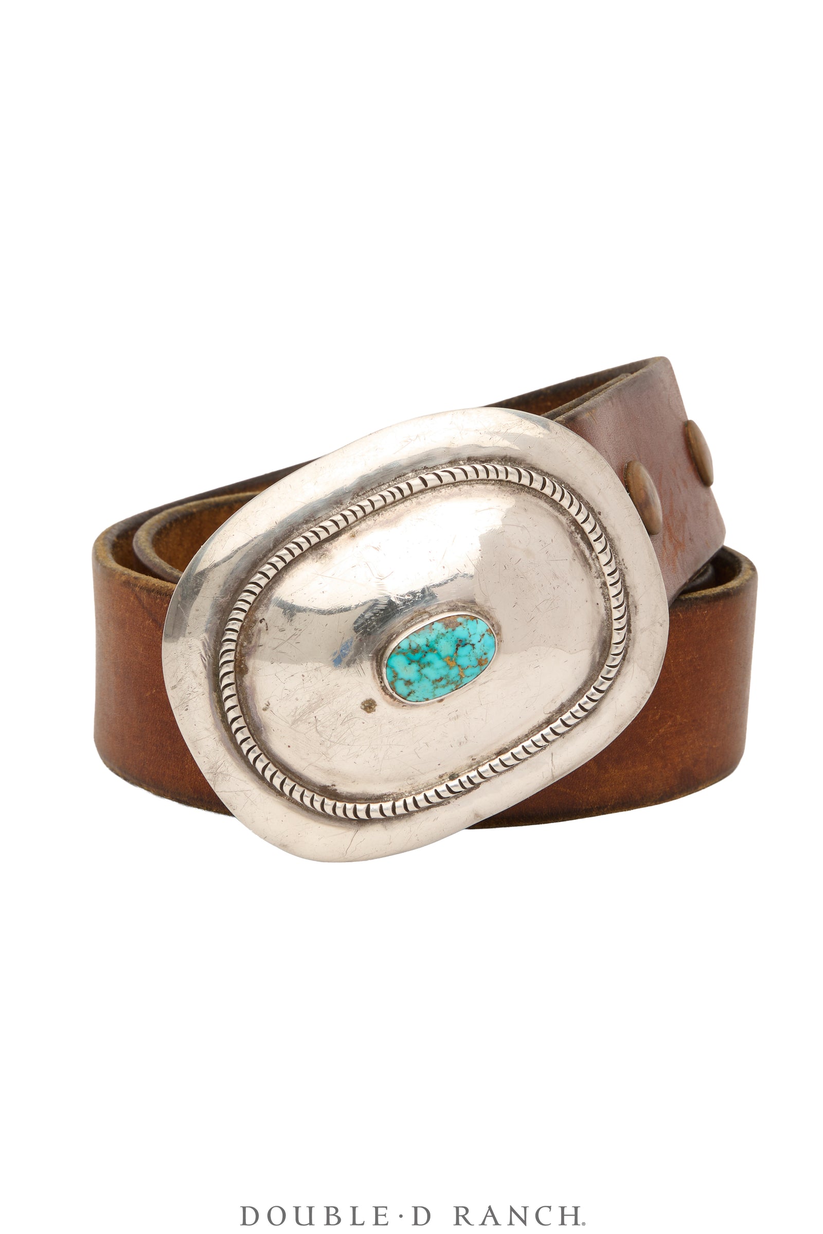 Belt, A Vintage, Buckle, Concho, Turquoise, Hallmark, Vintage, 748