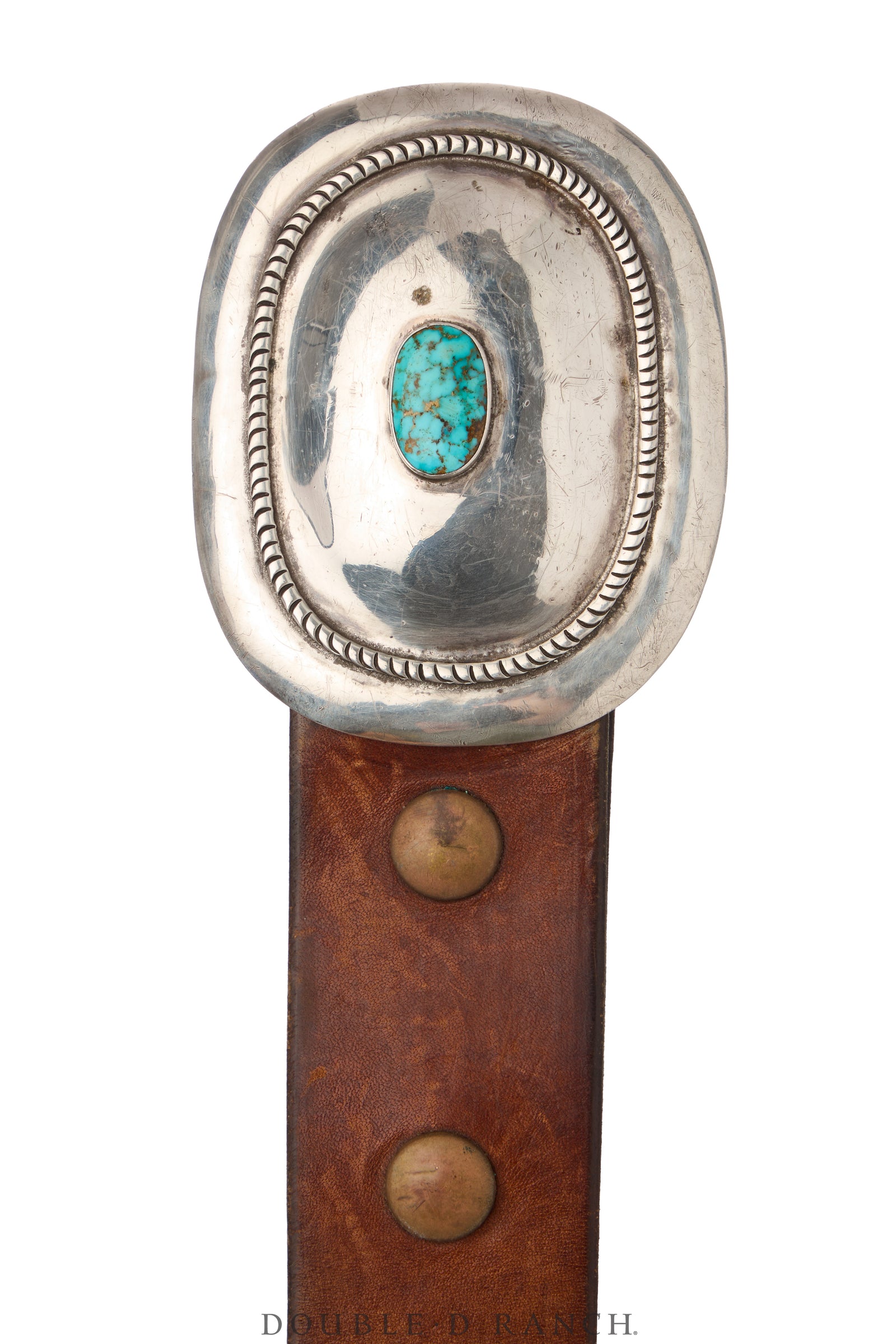 Belt, A Vintage, Buckle, Concho, Turquoise, Hallmark, Vintage, 748