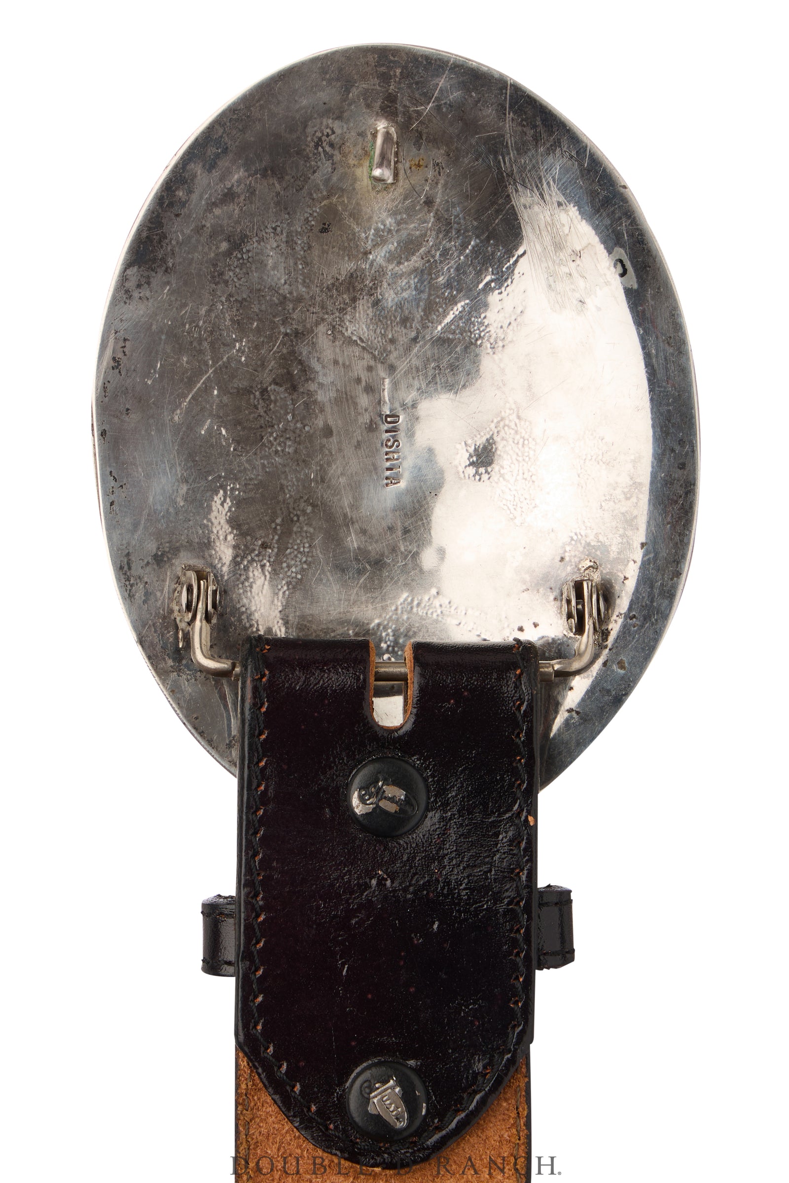 Belt, A Vintage, Buckle, Inlay, Conestoga Wagon, Dishta Hallmark, Vintage, 750