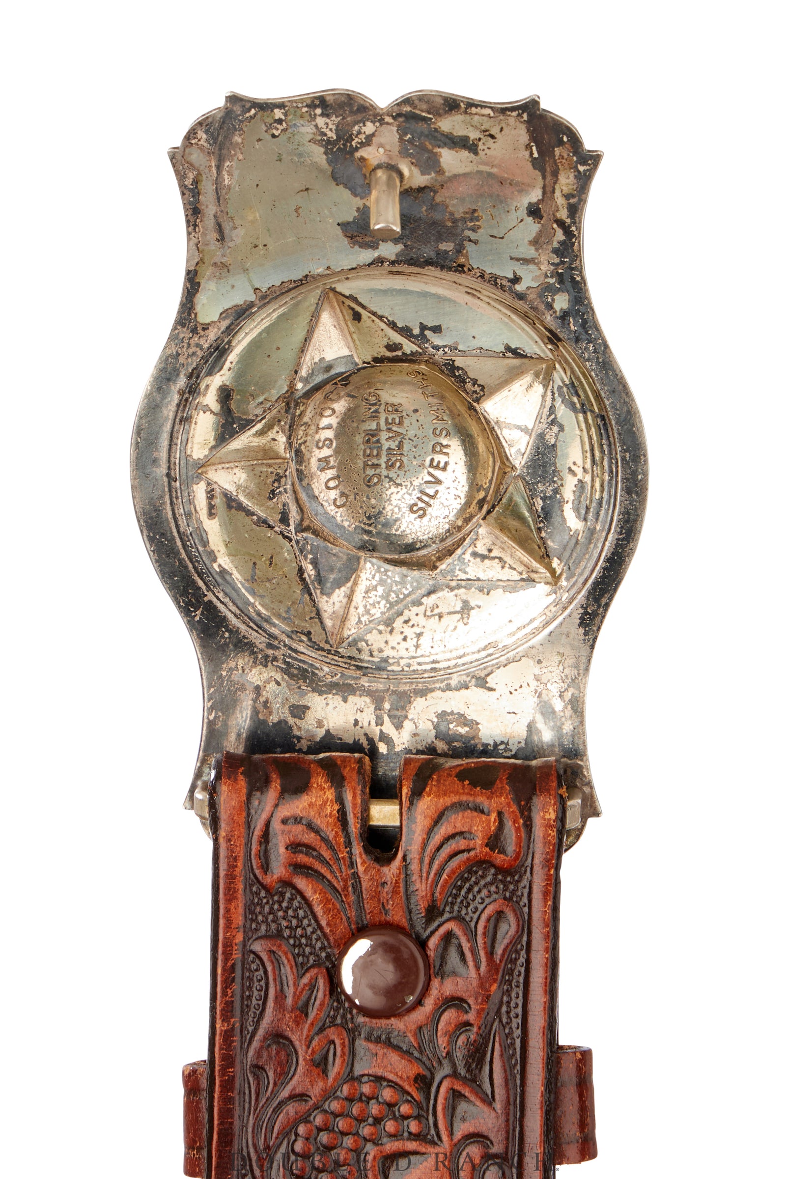 Belt, A Vintage, Buckle, Western, Horse Profile, Sterling Silver & 14K Gold,  Hallmark, Vintage late ‘40s, 798