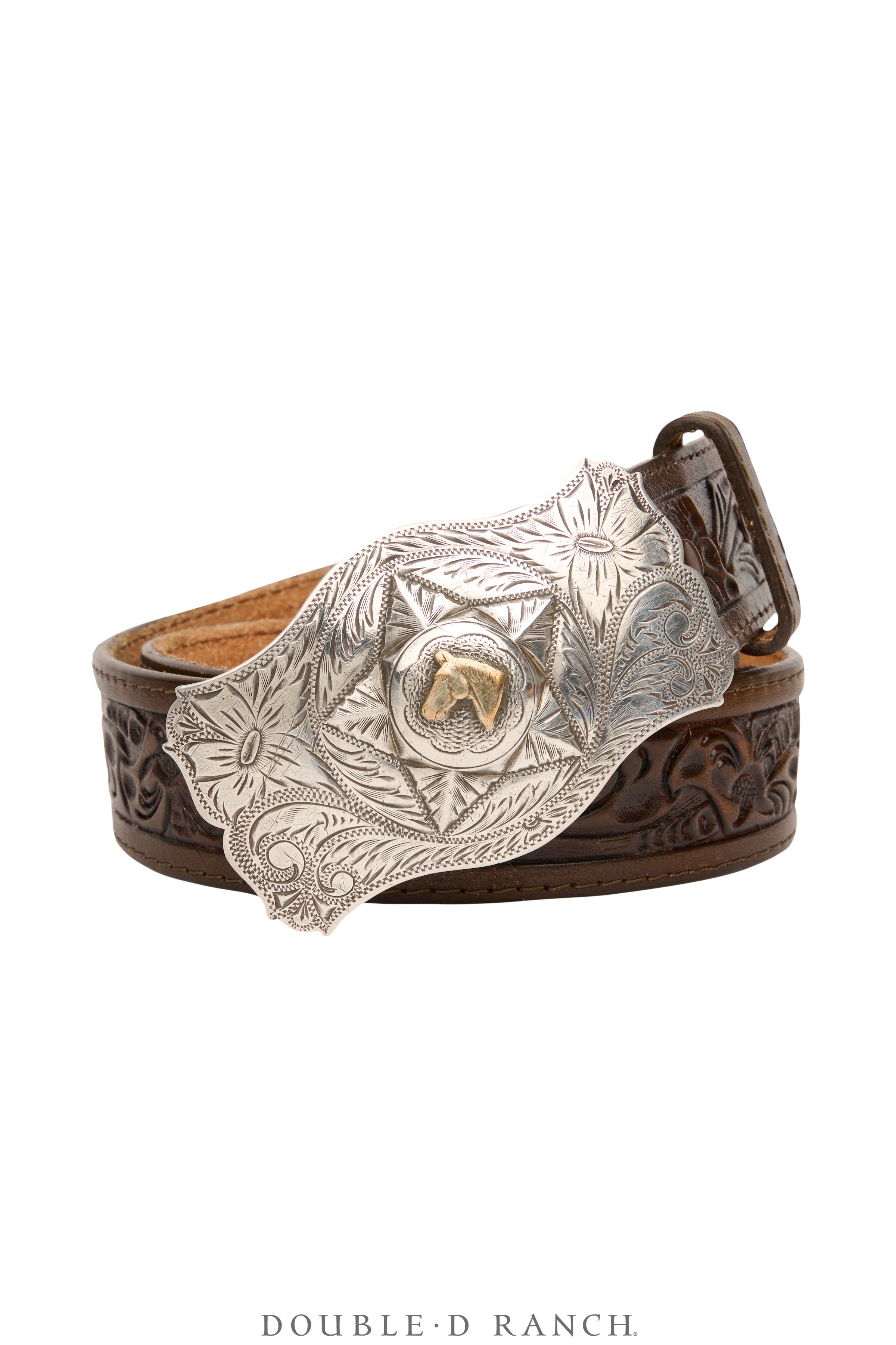Belt, A Vintage, Buckle, Western, Horse Profile, Hallmark 