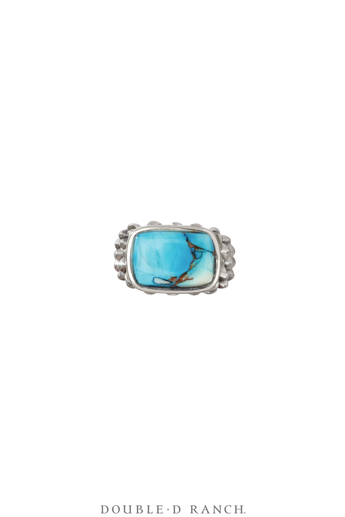 Ring, Dian Malouf, Turquoise, Sterling Silver, Hallmark, Contemporary, 1839