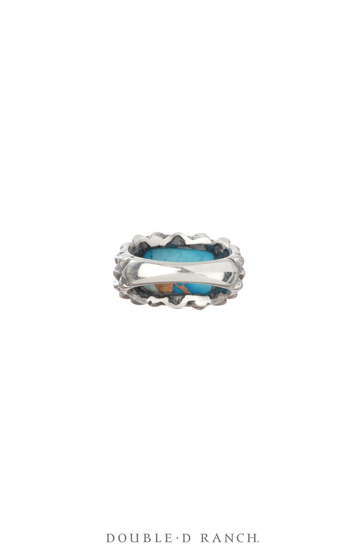 Ring, Dian Malouf, Turquoise, Sterling Silver, Hallmark, Contemporary, 1839