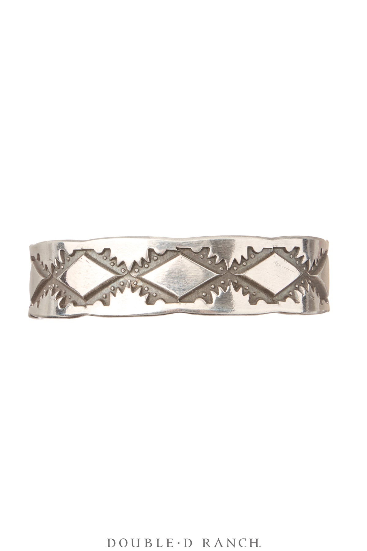 Cuff, Stampwork, Silver, Hallmark, Contemporary, 3987