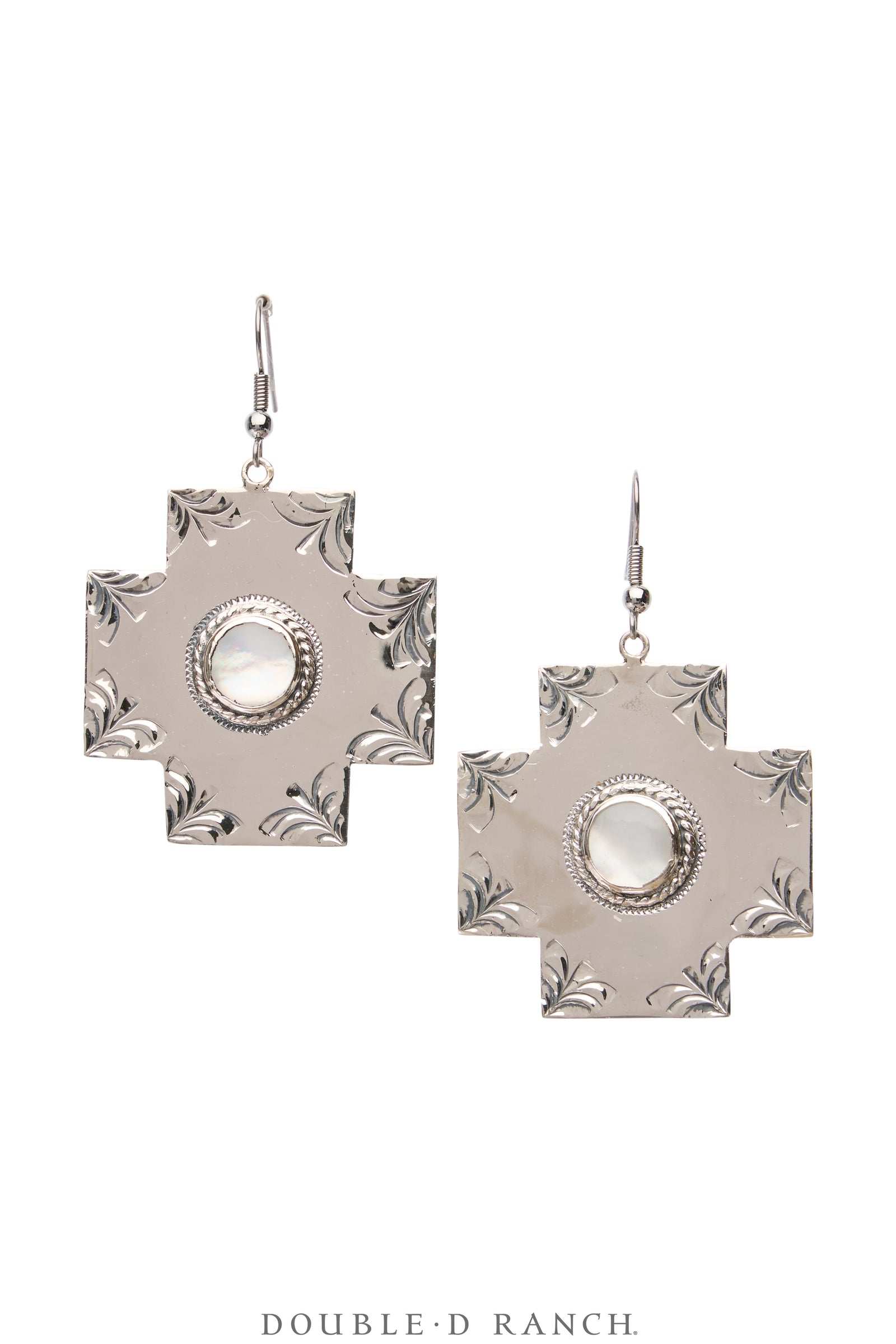 Earring, Novelty, Cross, Turquoise, Contemporary, 1890