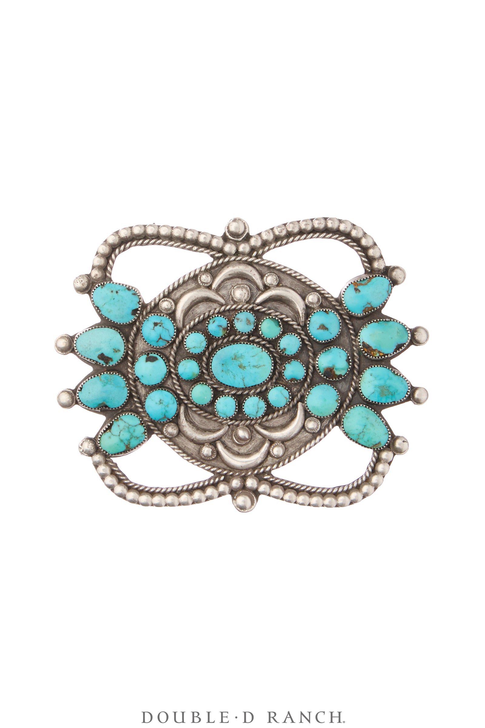 Pin, Cluster, Turquoise, Old Pawn, Mid Century, 1196