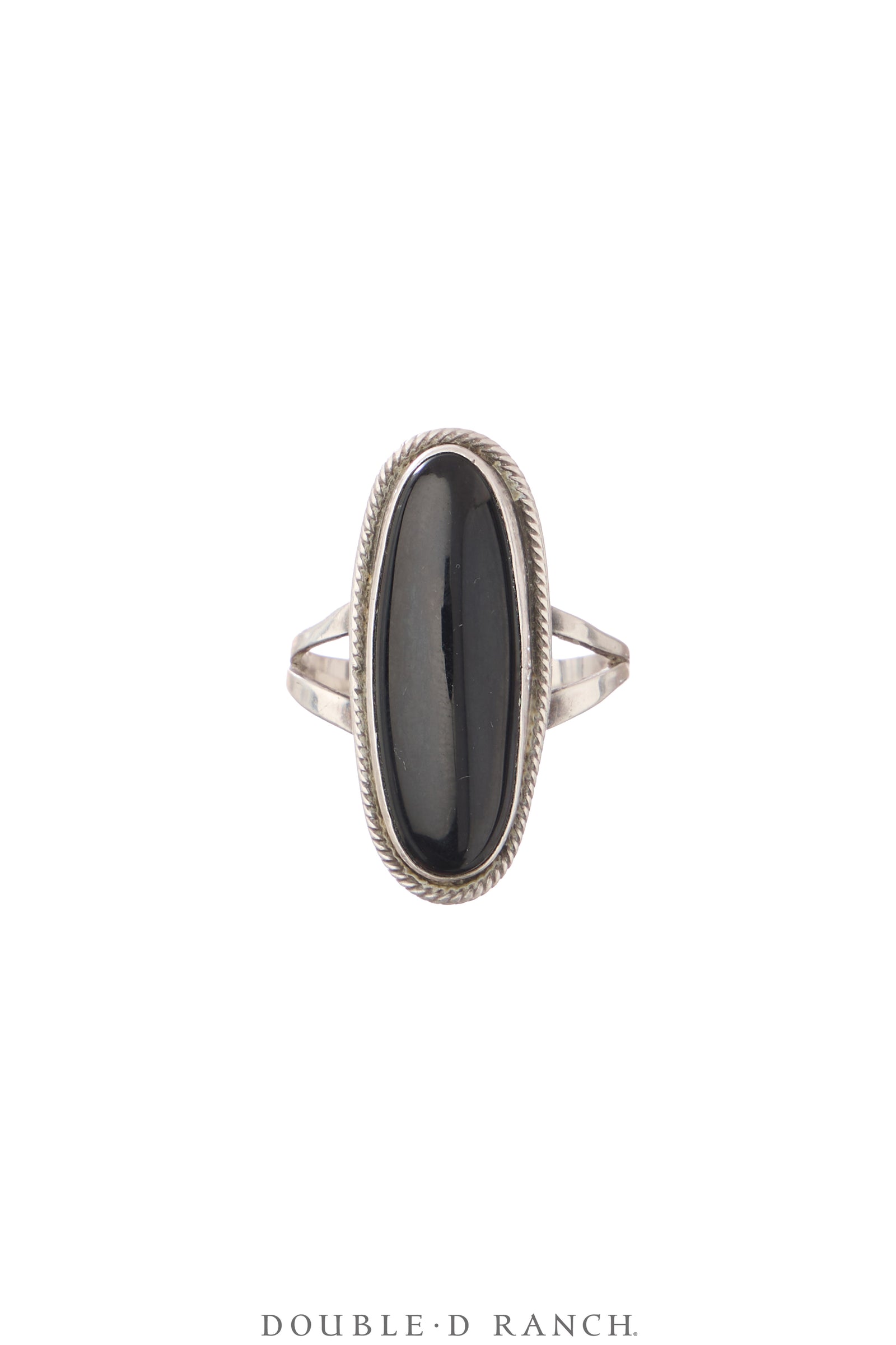 Ring, Natural Stone, Onyx, Long Oval, Hallmark, Vintage, 1823