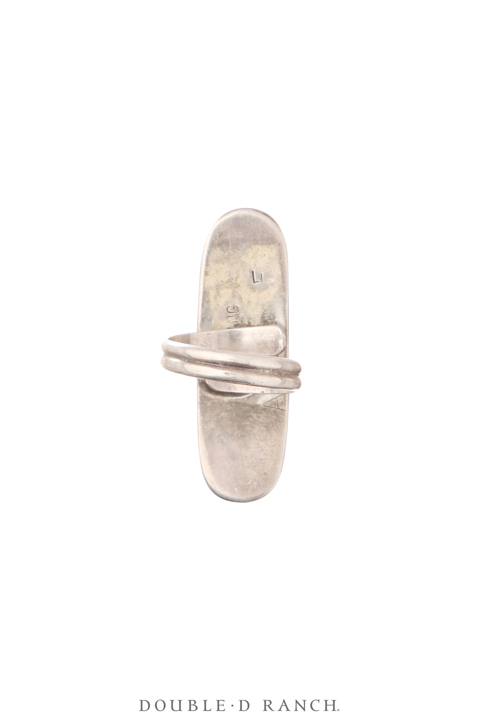 Ring, Natural Stone,  Turquoise, Long Oval, Hallmark, Vintage, 1824